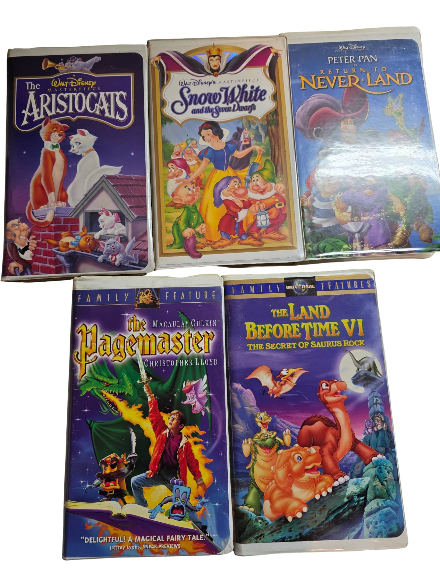 5 Assorted VHS Tapes Featuring Disney and Animated Classics (1 of 3)