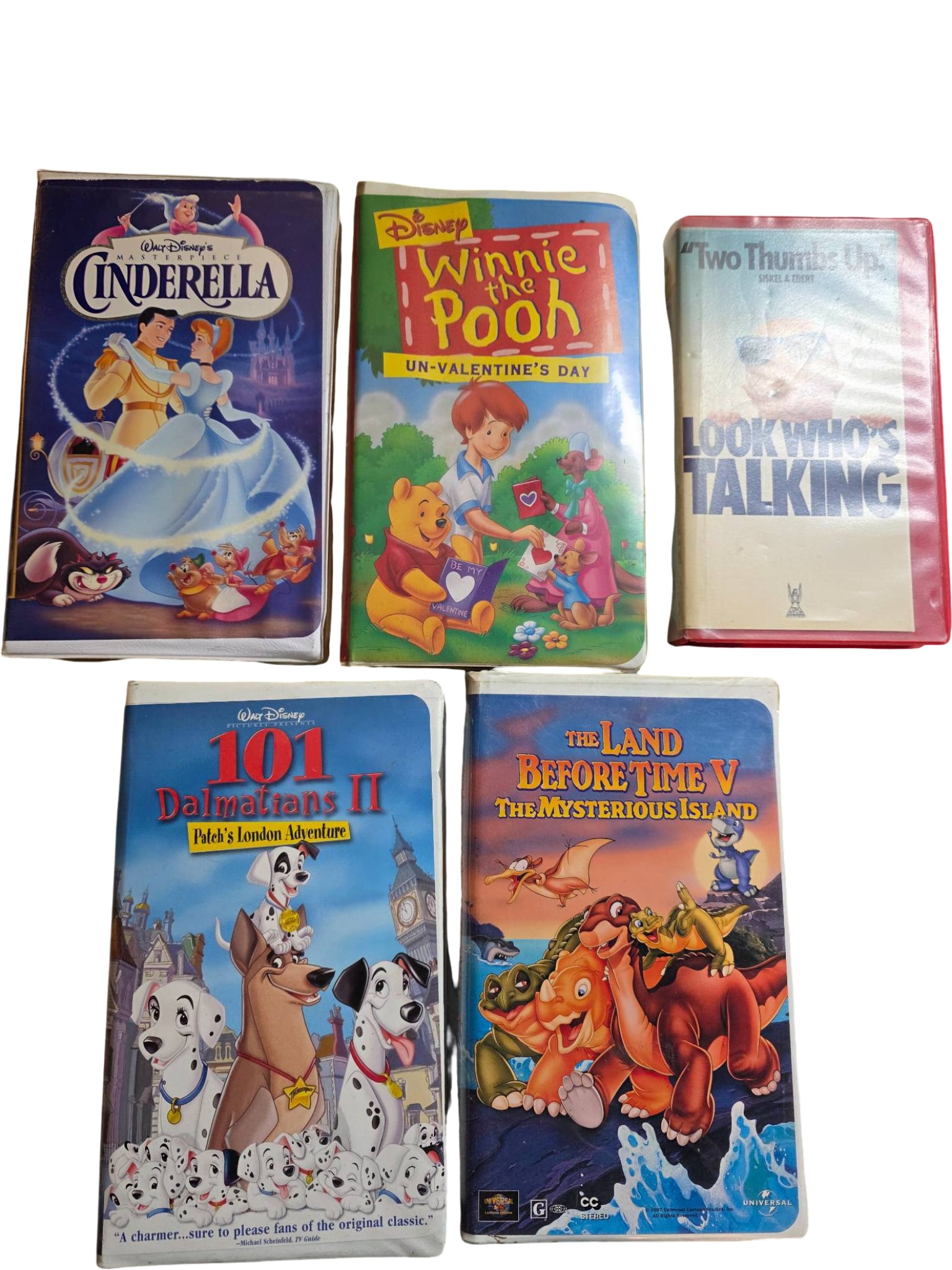 Five VHS Tapes Including Disney Classics and Family Films (1 of 3)