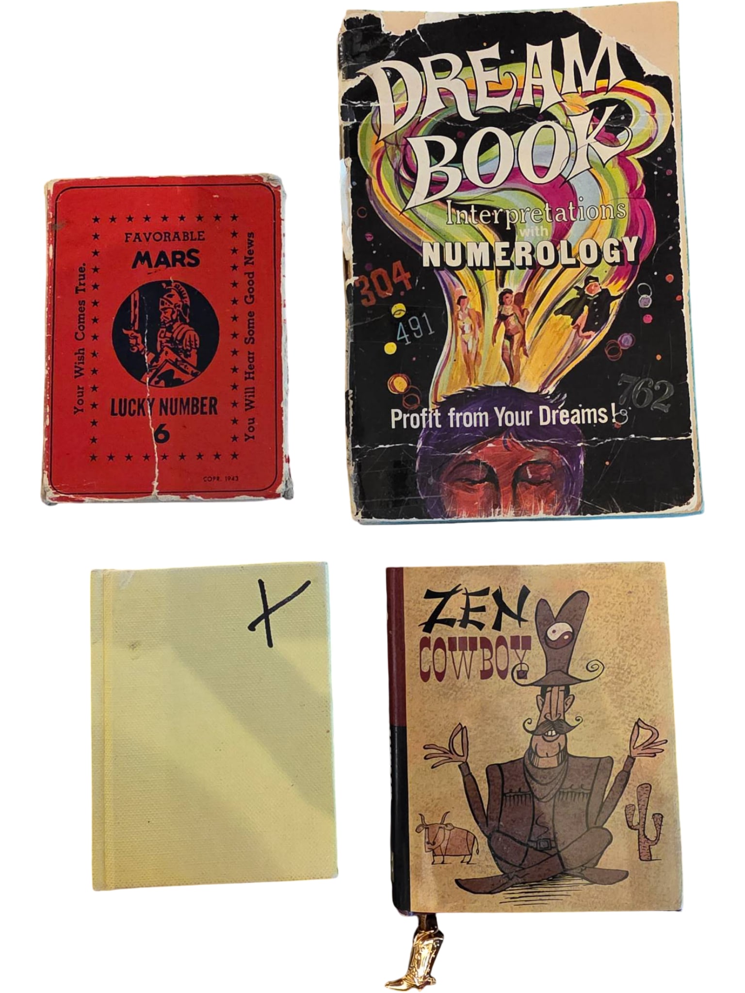 Four Books: Numerology, Humor, Zen Philosophy, and Dream Interpretations (1 of 6)