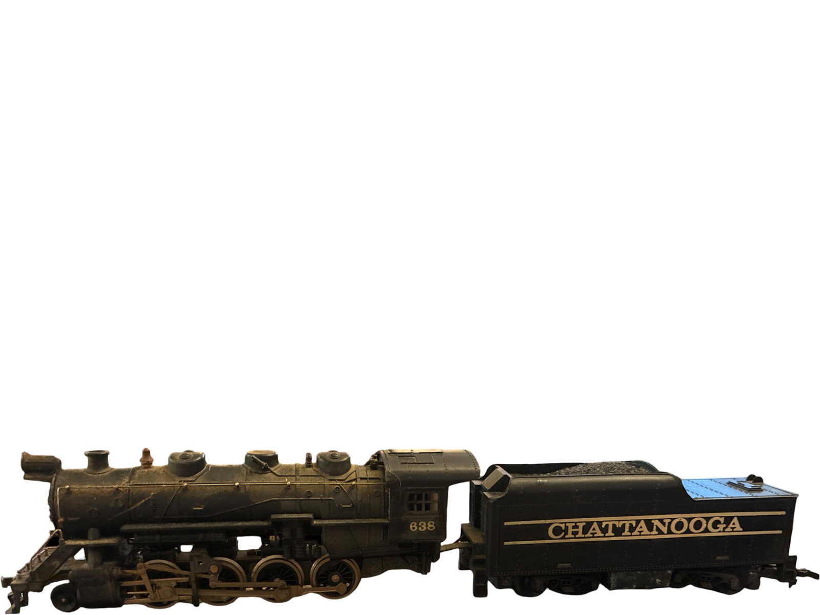 HO Scale Model Train Locomotive and Tender, Chattanooga 638 (1 of 3)
