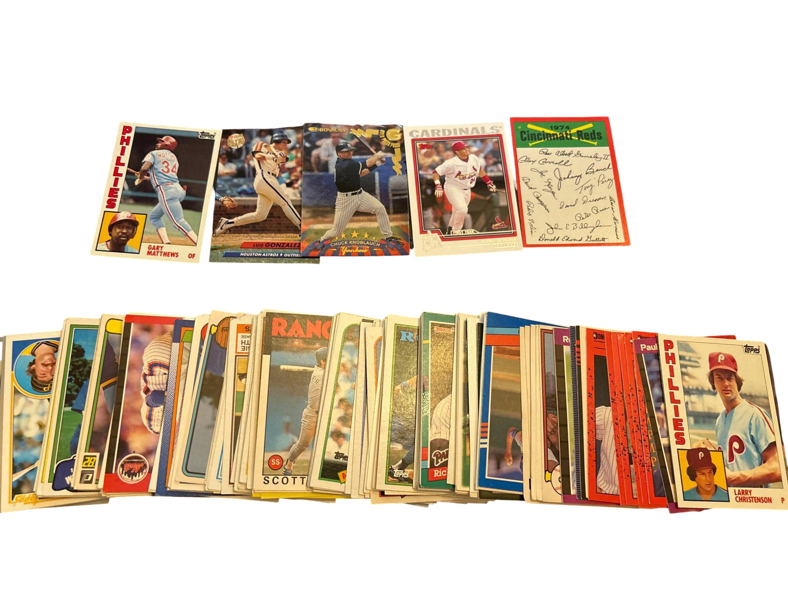 Baseball Trading Cards Featuring Various Teams and Players (1 of 2)