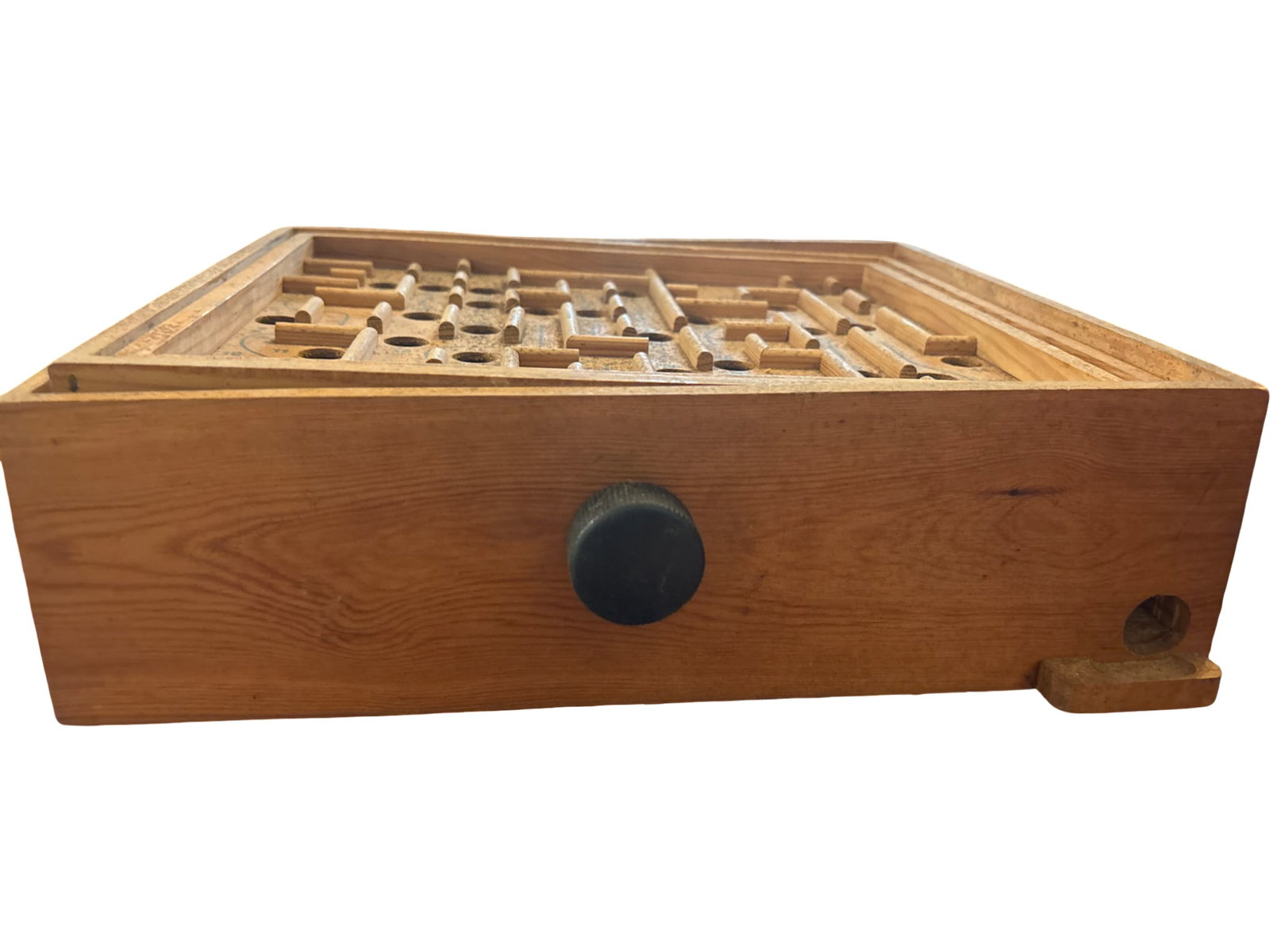 Wooden Labyrinth Maze Game with Adjustable Knobs - 2