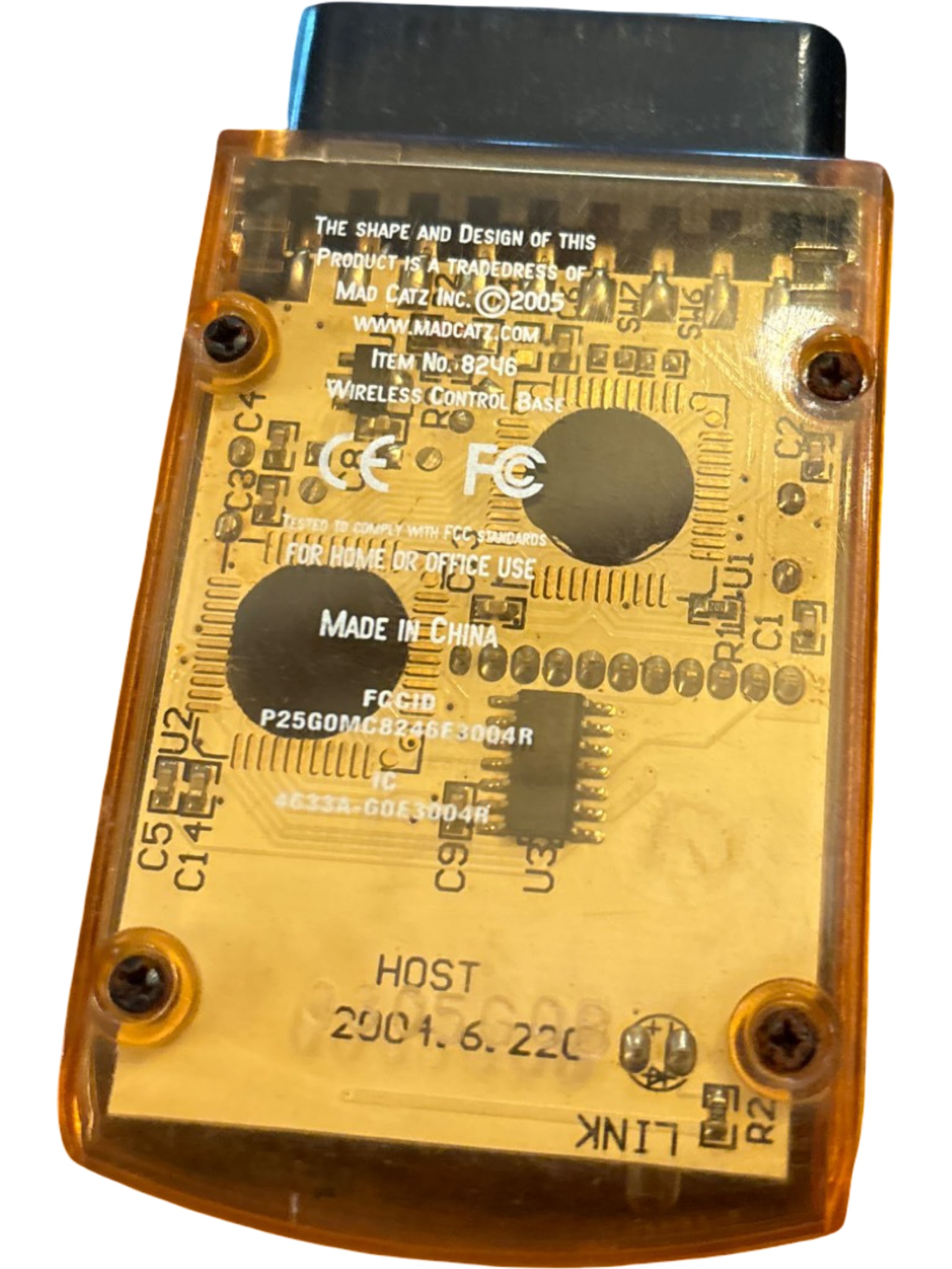 Mad Cat Computer Hacker Device with Transparent Orange Casing - 2