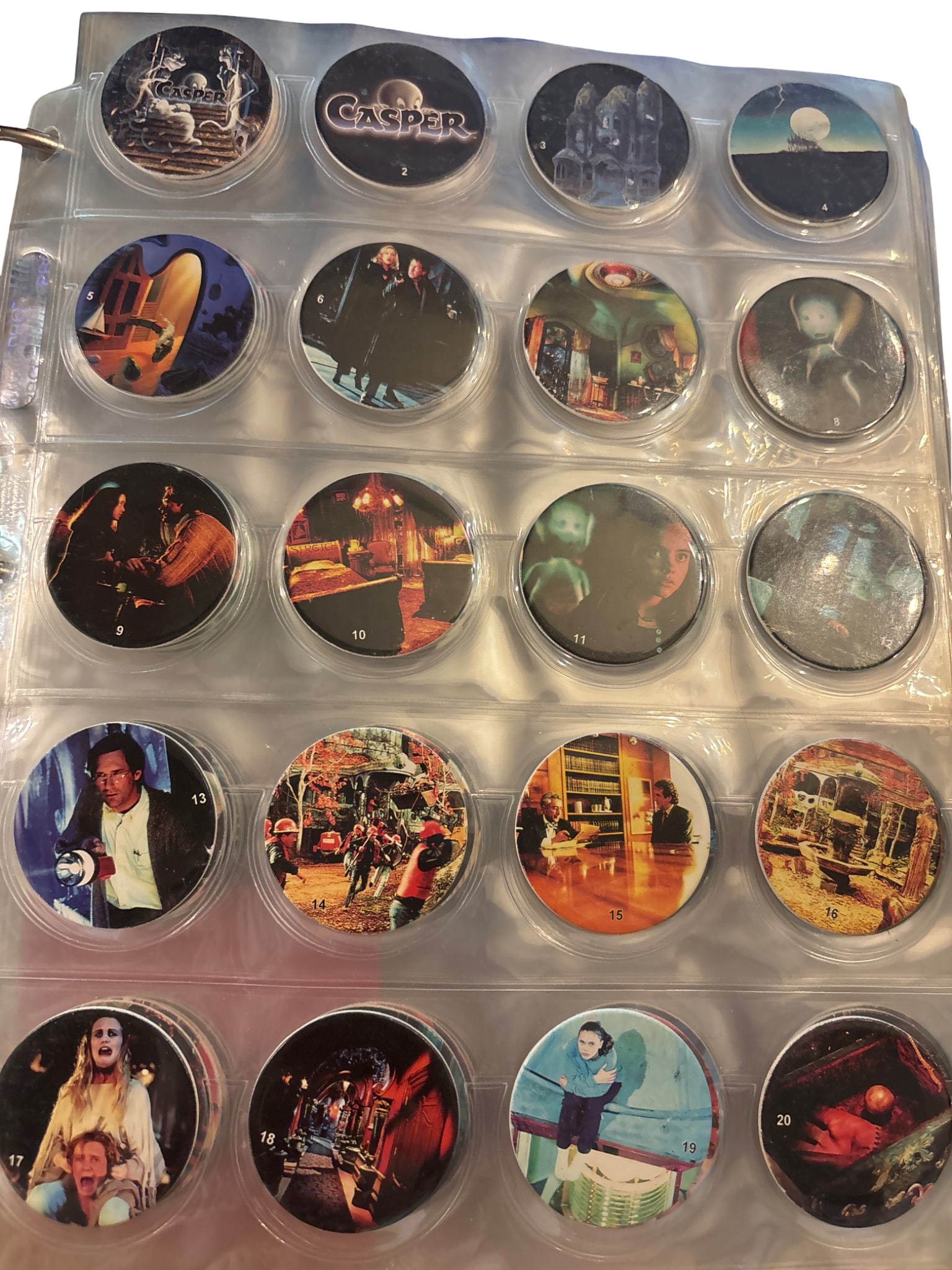 Casper Movie-Themed Pog Collection, Pog Numbers 1–143 (Missing 137–140) (1 of 7)