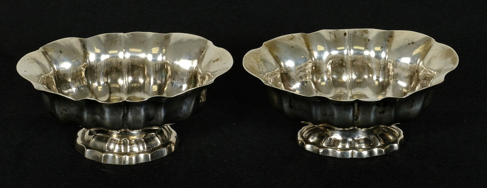 Pair Antique Venetian silver dishes  (1 of 3)
