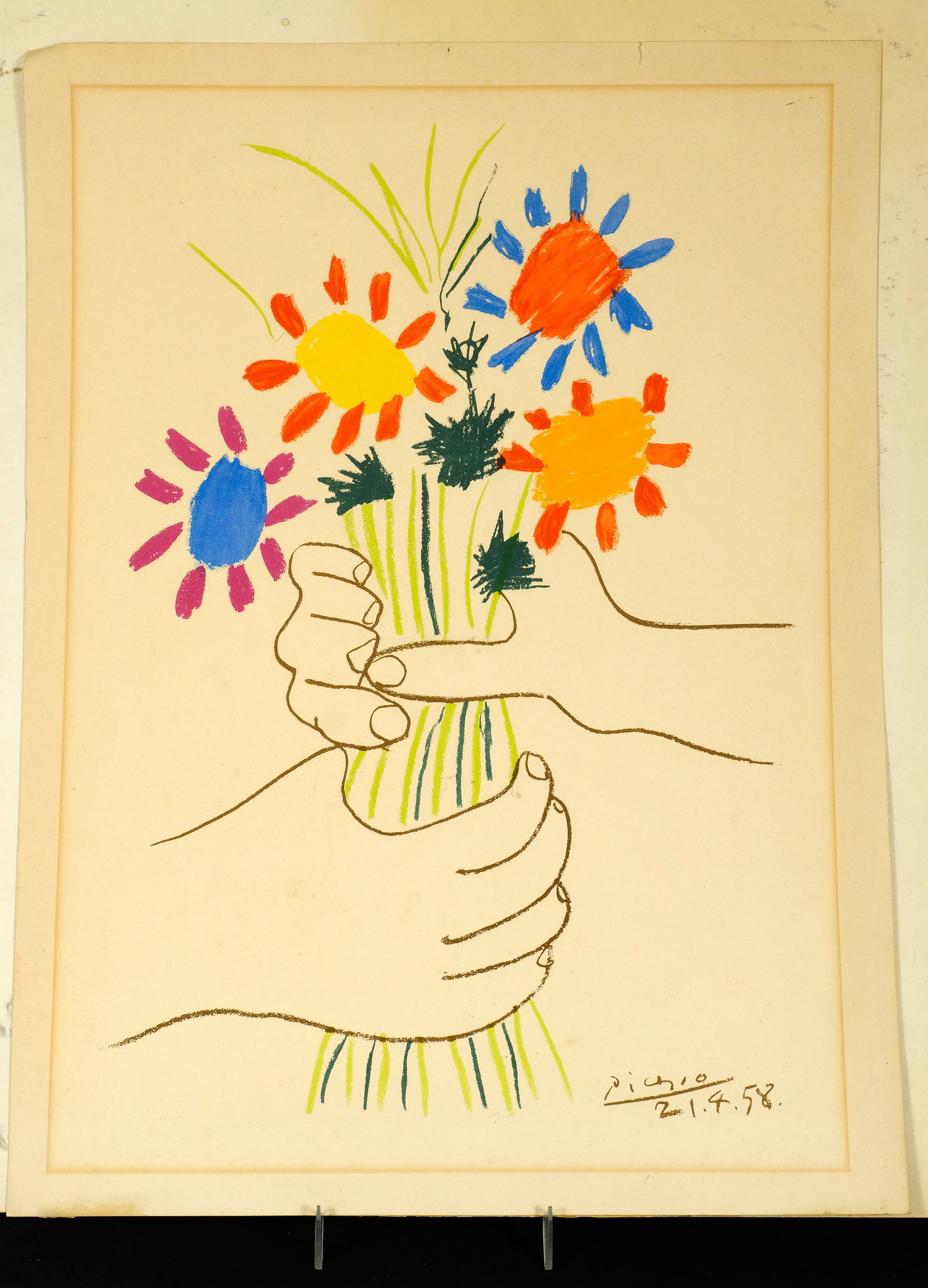 1958 Bouquet of Peace Picasso Lithograph (1 of 1)