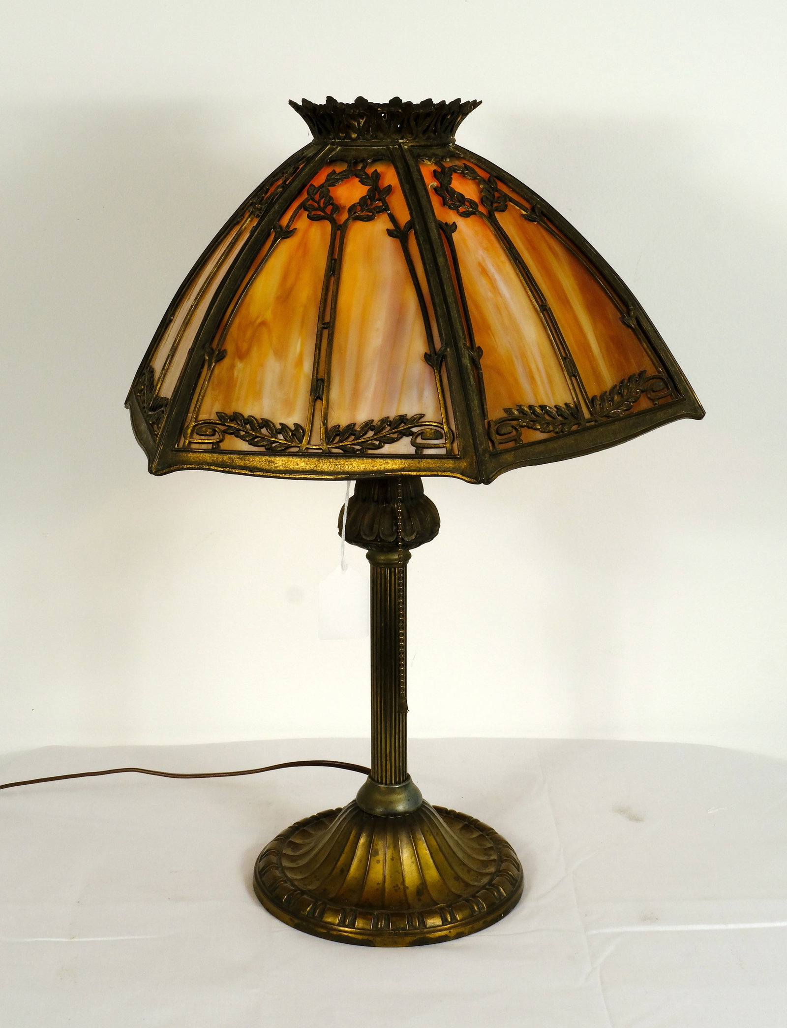 Bradley and Hubbard Leaded Glass Lamp (1 of 1)