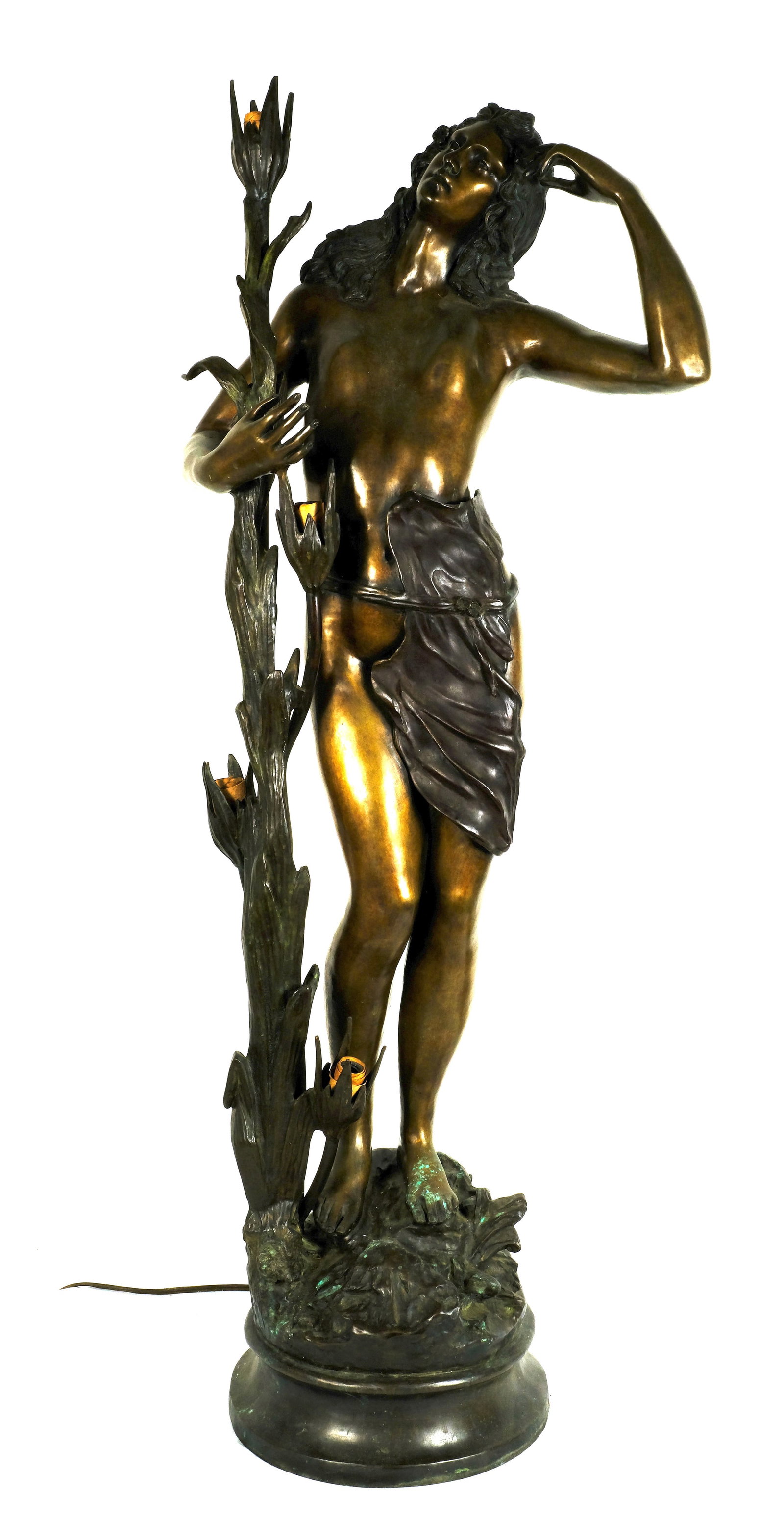 Auguste Moreau bronze lamp (1 of 2)