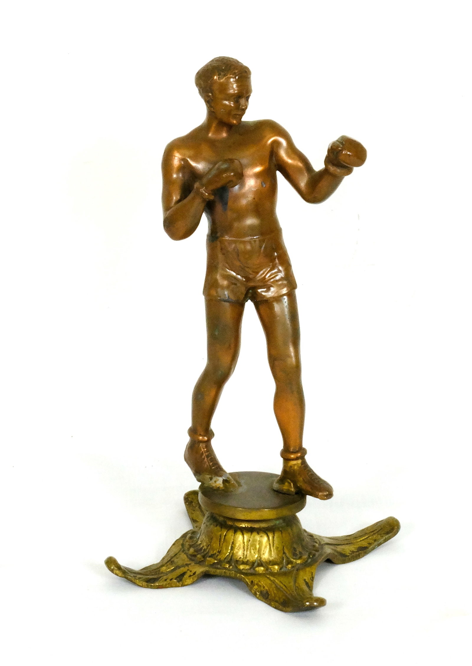 Bronze Boxing Staue: Bronze Boxing Staue 6 inches tall by 4 1/4 inches wide by 3 1/4 deep 