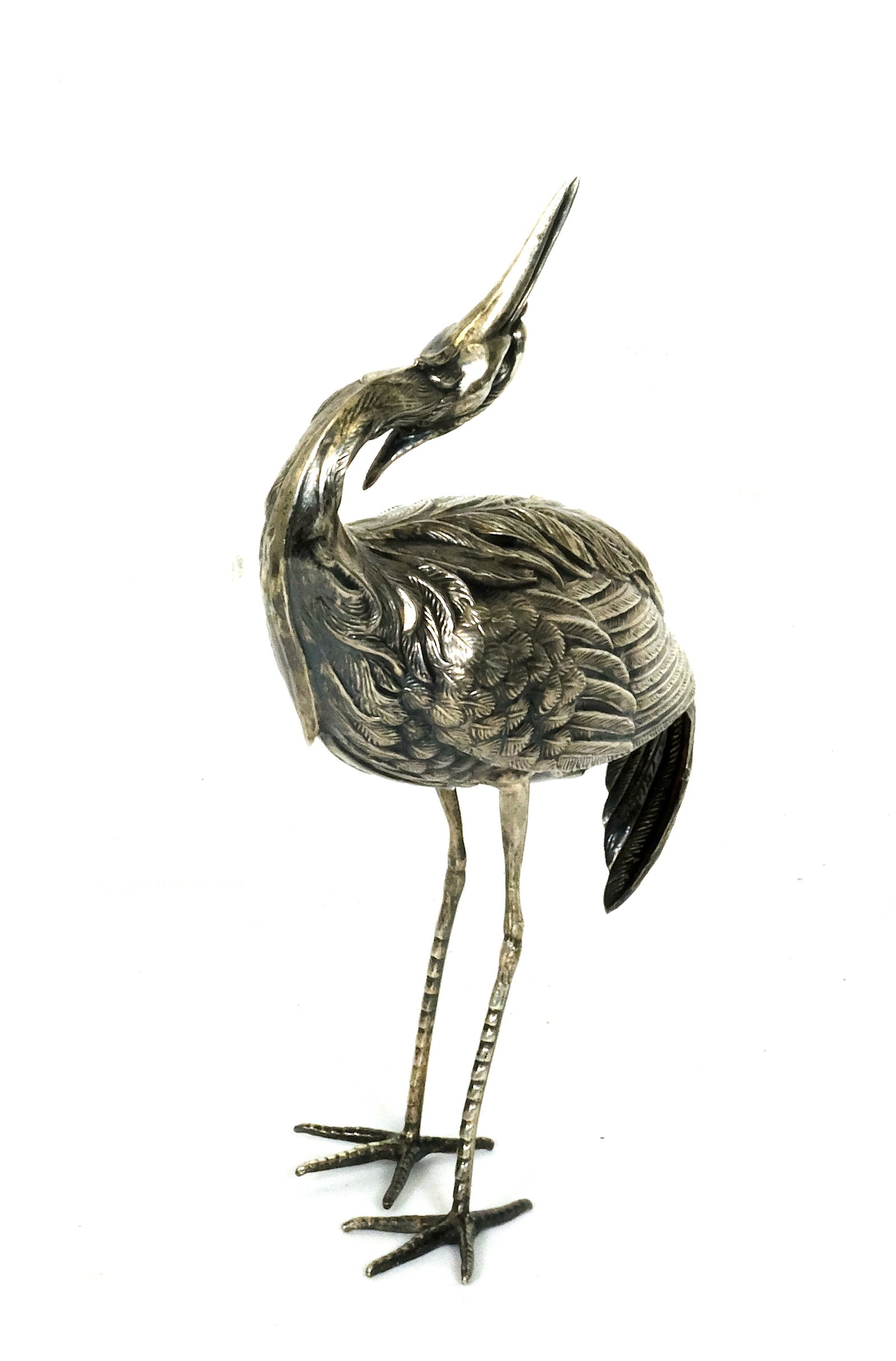 Sterling Silver Standing Crane - 2