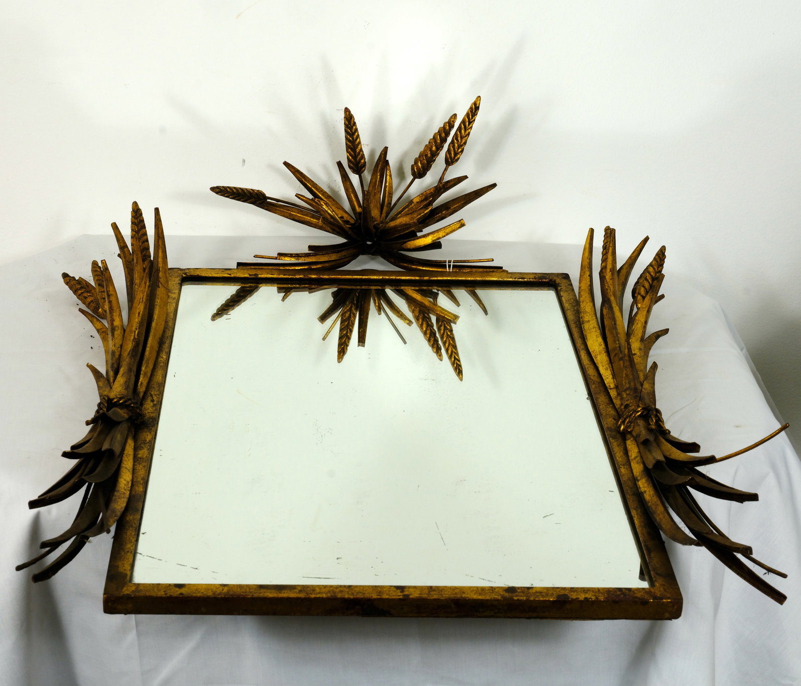 Brutalist gilded Mirror (1 of 2)