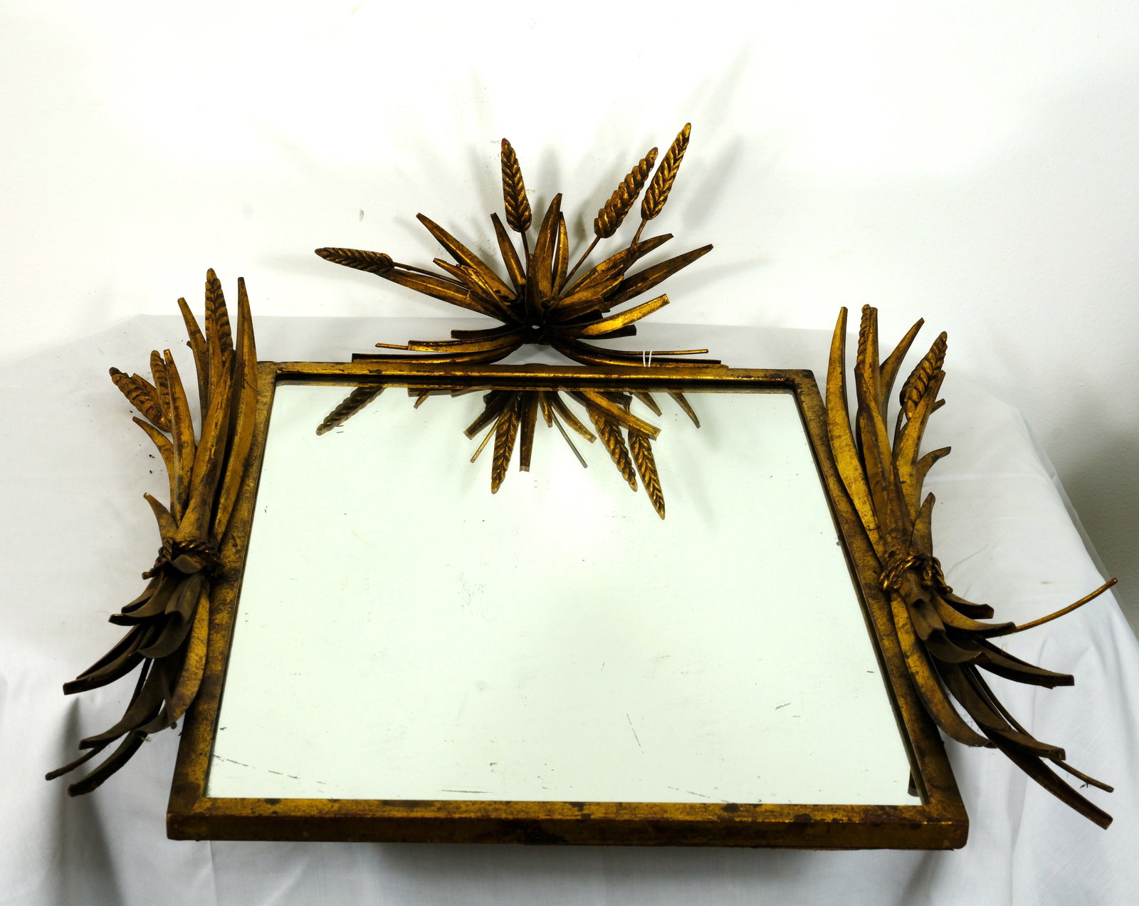 Brutalist gilded Mirror - 2