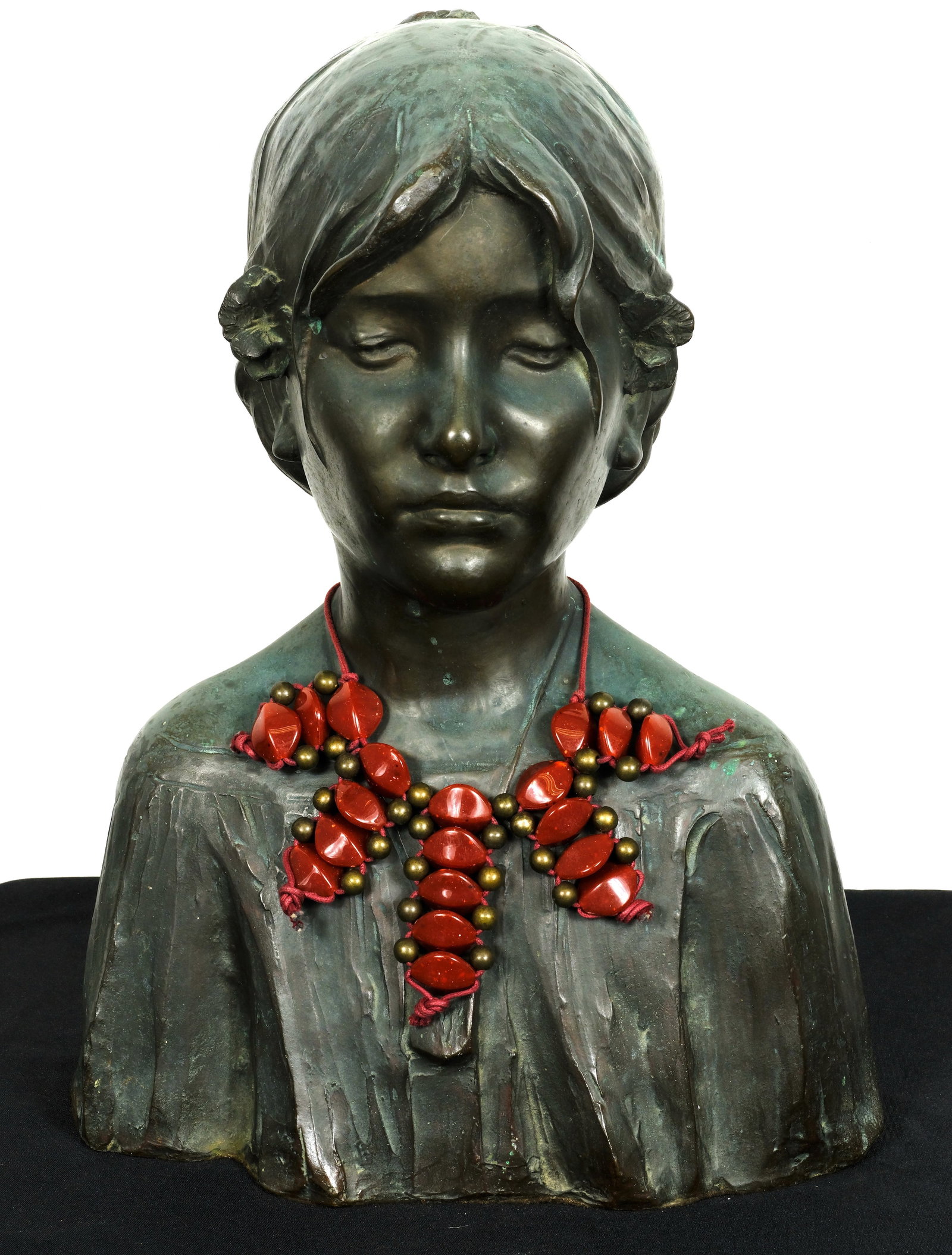 Red Stone Save the Queen necklace: Save the Queen Italian Necklace Length 16 inches