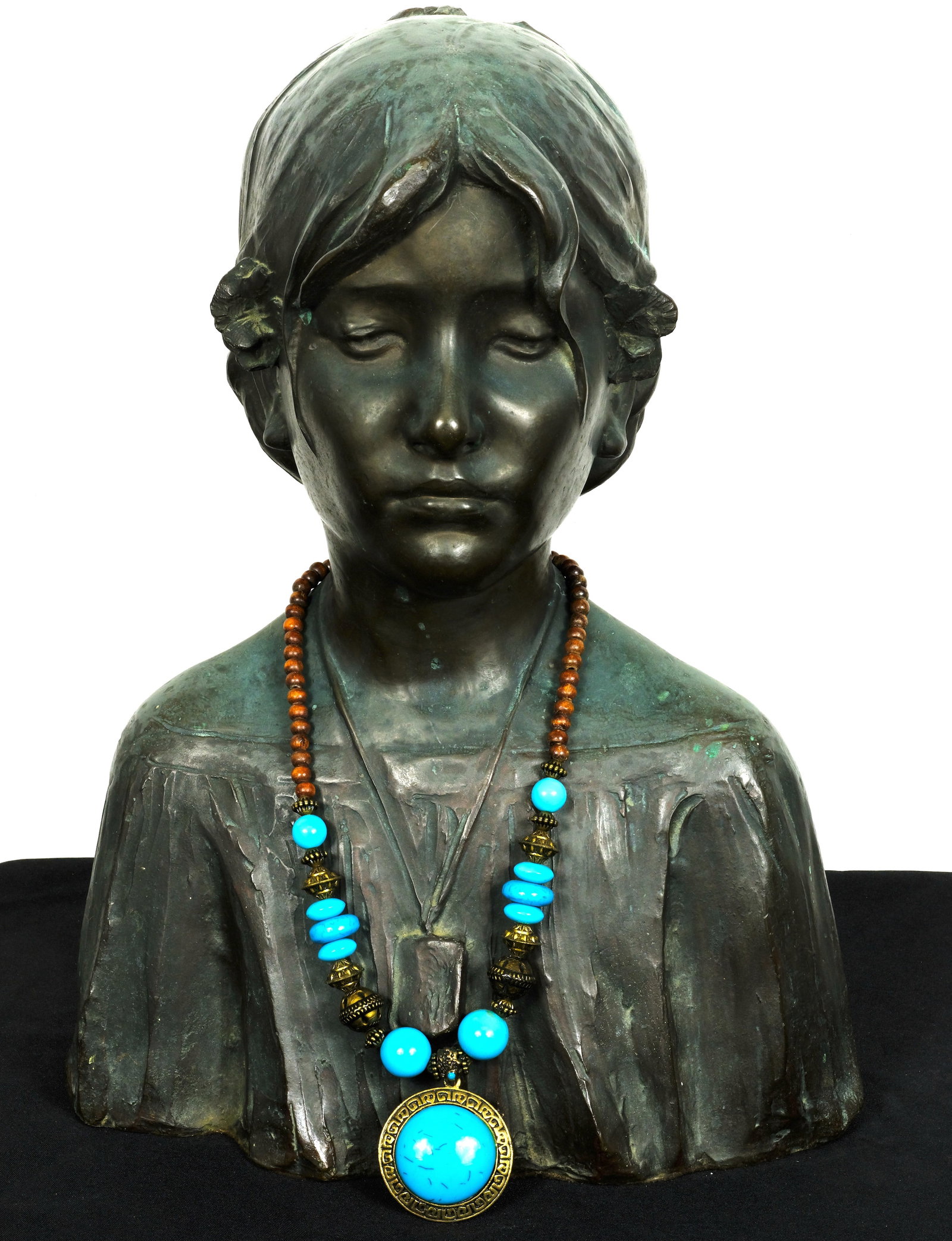 Turquoise necklace: Vintage Turquoise Necklace Length 23 inches