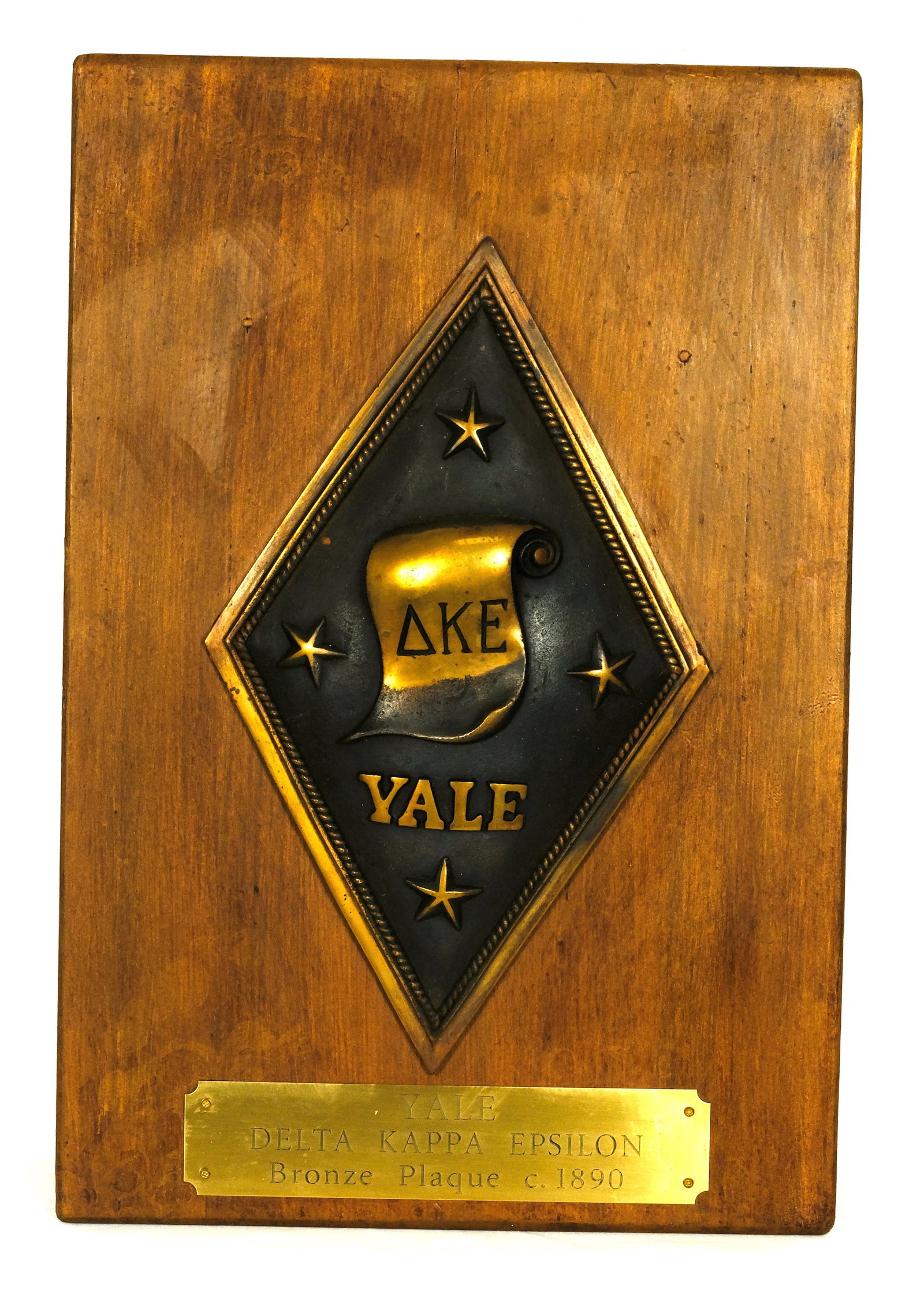 Antique Yale University Delta Kappa Epsilon Fraternity Plaque (1 of 1)