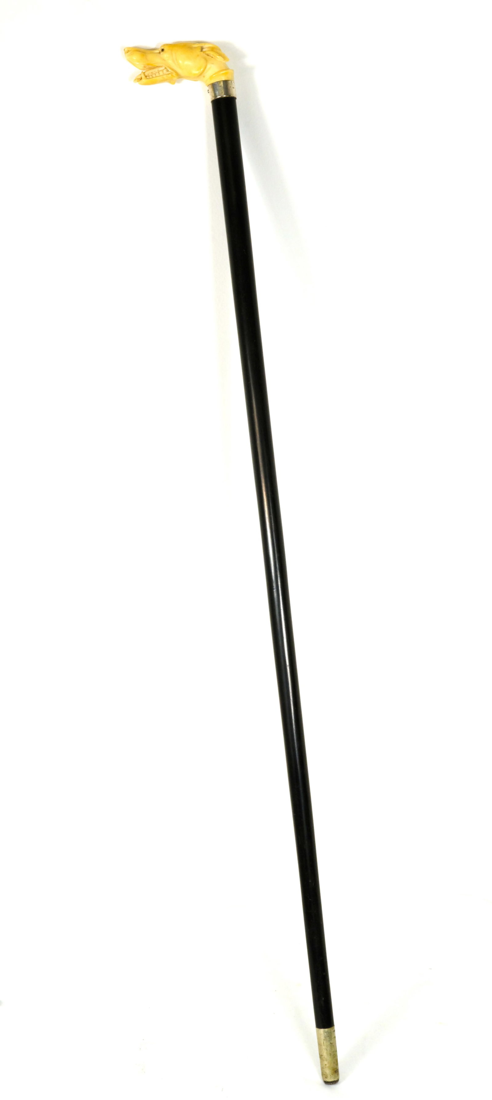 Antique Walking stick/Cane hound heads (1 of 3)