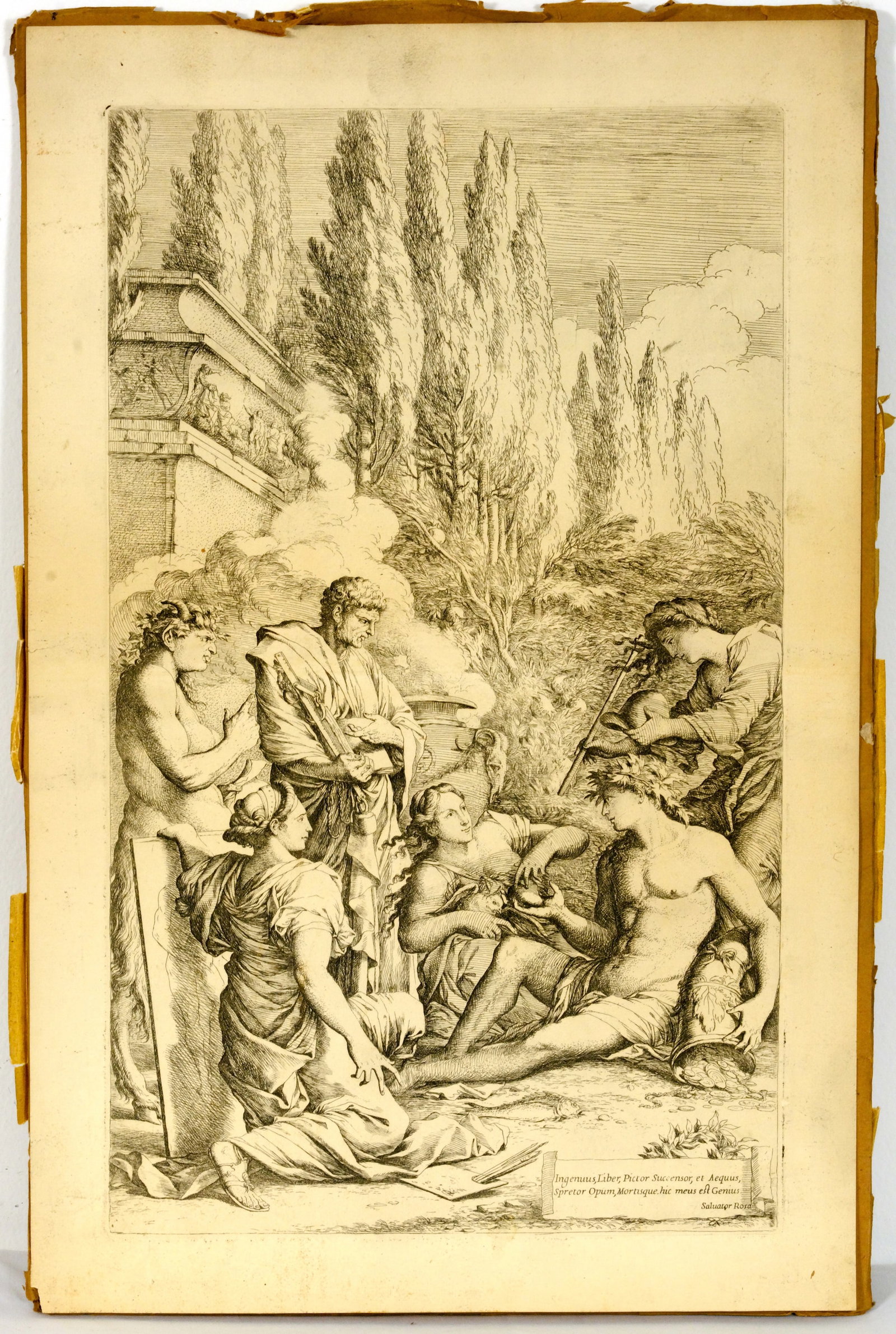 Salvator Rosa 1615-1673) Etching (1 of 1)