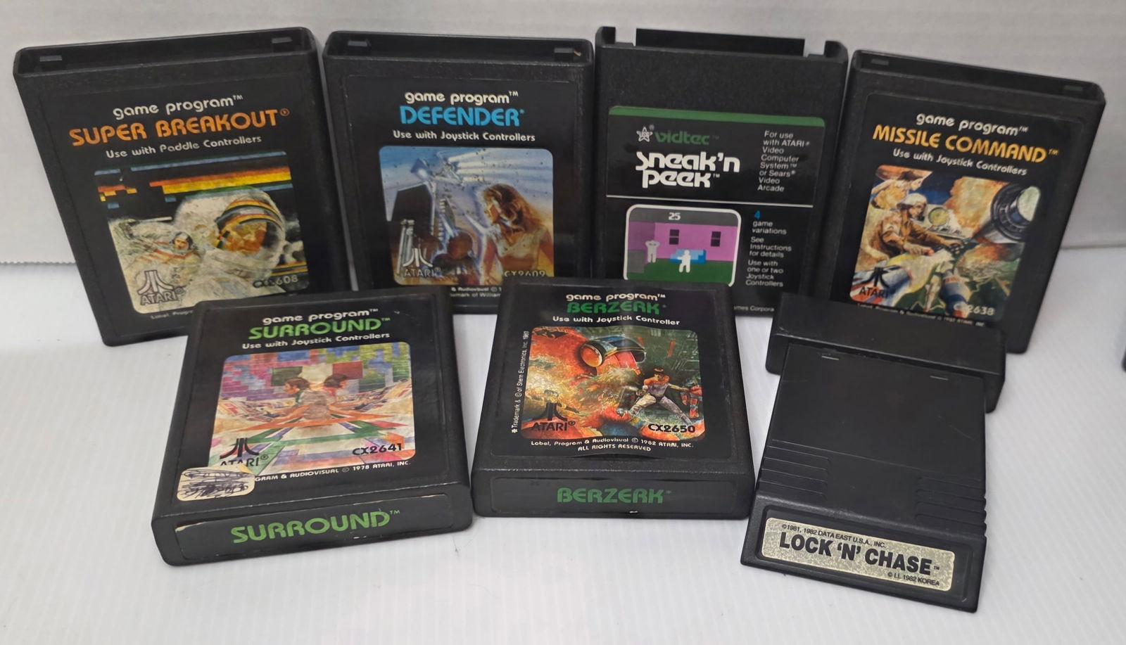 Atari 2600 Game Lot (7) Mixed Titles (1 of 18)