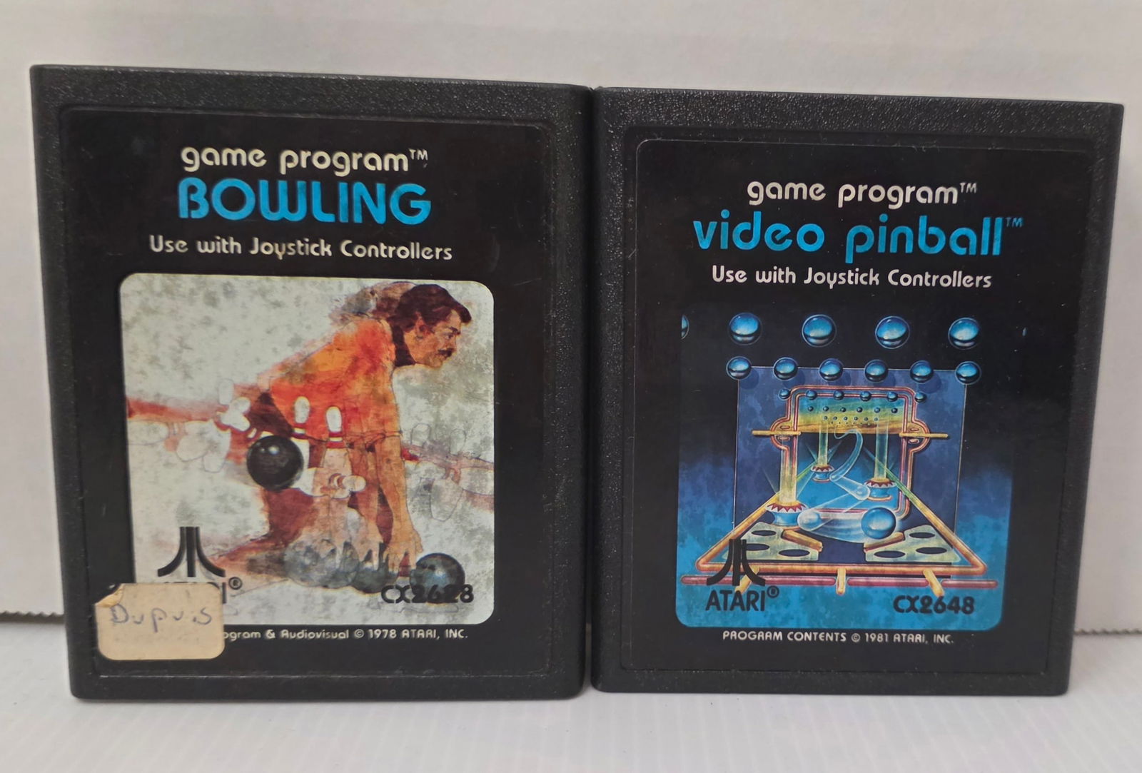 Atari 2600 Bowling & Video Pinball (2) (1 of 7)