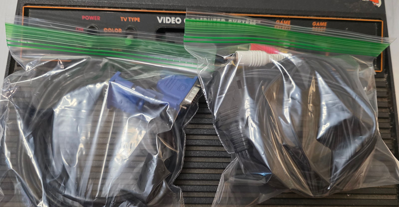 Atari 2600 Video Computer System Console Lot with Controllers & Cables - 12