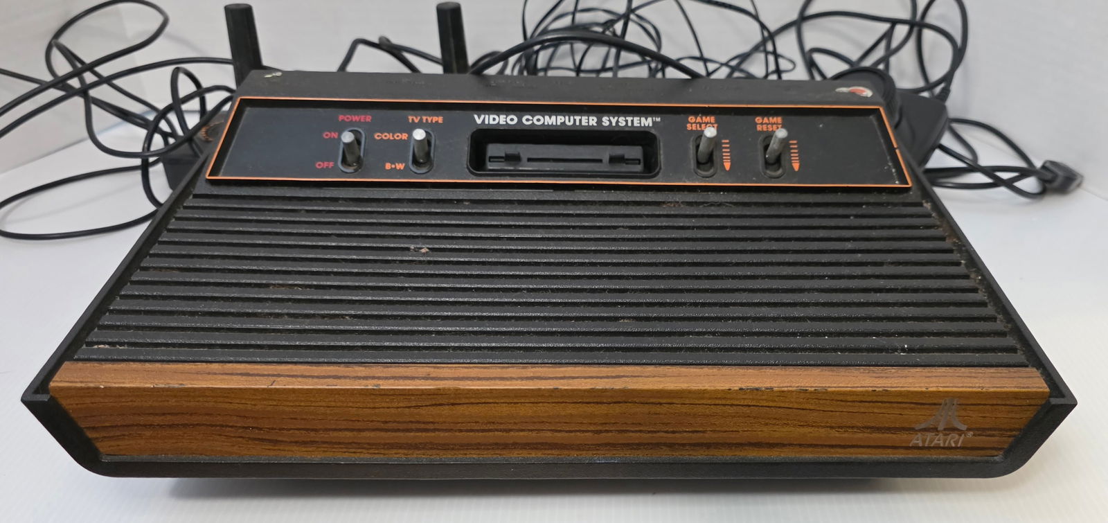 Atari 2600 Video Computer System Console Lot with Controllers & Cables - 2