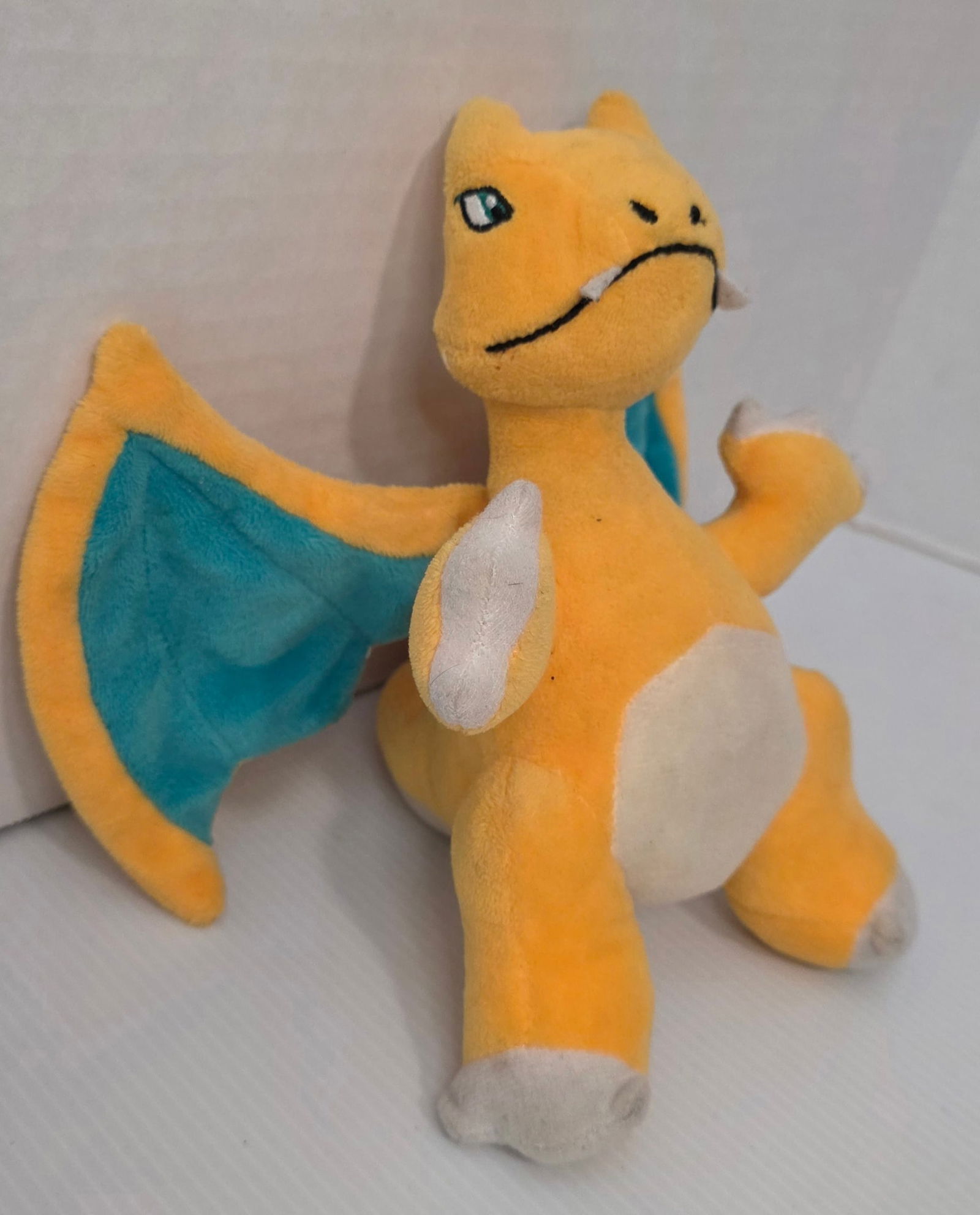 Cartoon Gift Co Pokemon Charizard Plush Stuffed Animal Vintage Style: Cartoon Gift Company Pokemon Charizard plush stuffed animal. This is a preowned plush in used condition with light surface wear from age and handling. Please review the photos closely for stitching,