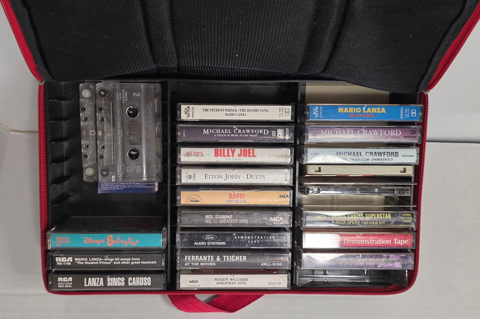 Vintage Cassette Tape Carrying Case with Mixed 80s/90s Cassettes Lot (1 of 11)