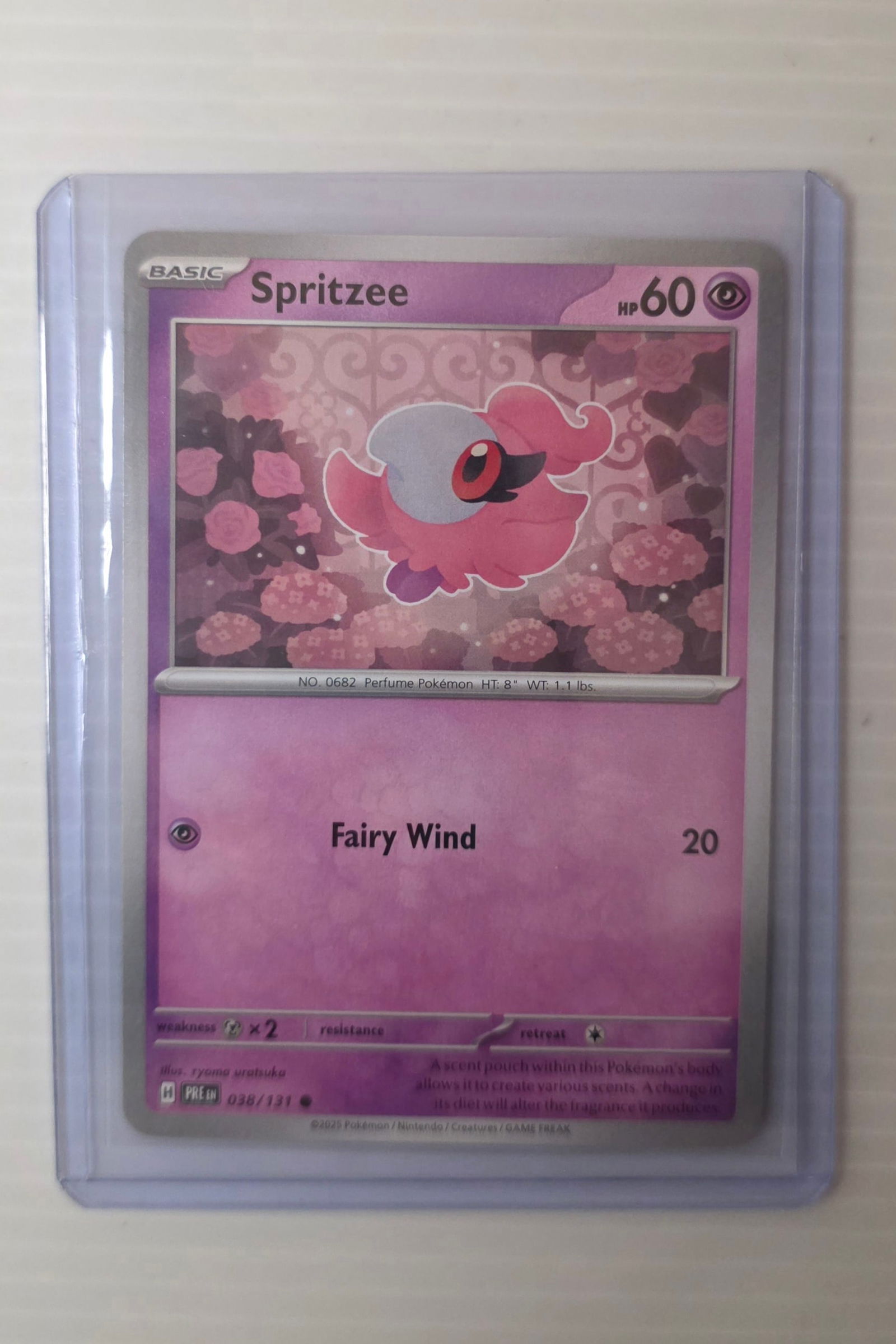 Spritzee 038/131 Promo Raw Pokemon Card in Top Loader (1 of 4)
