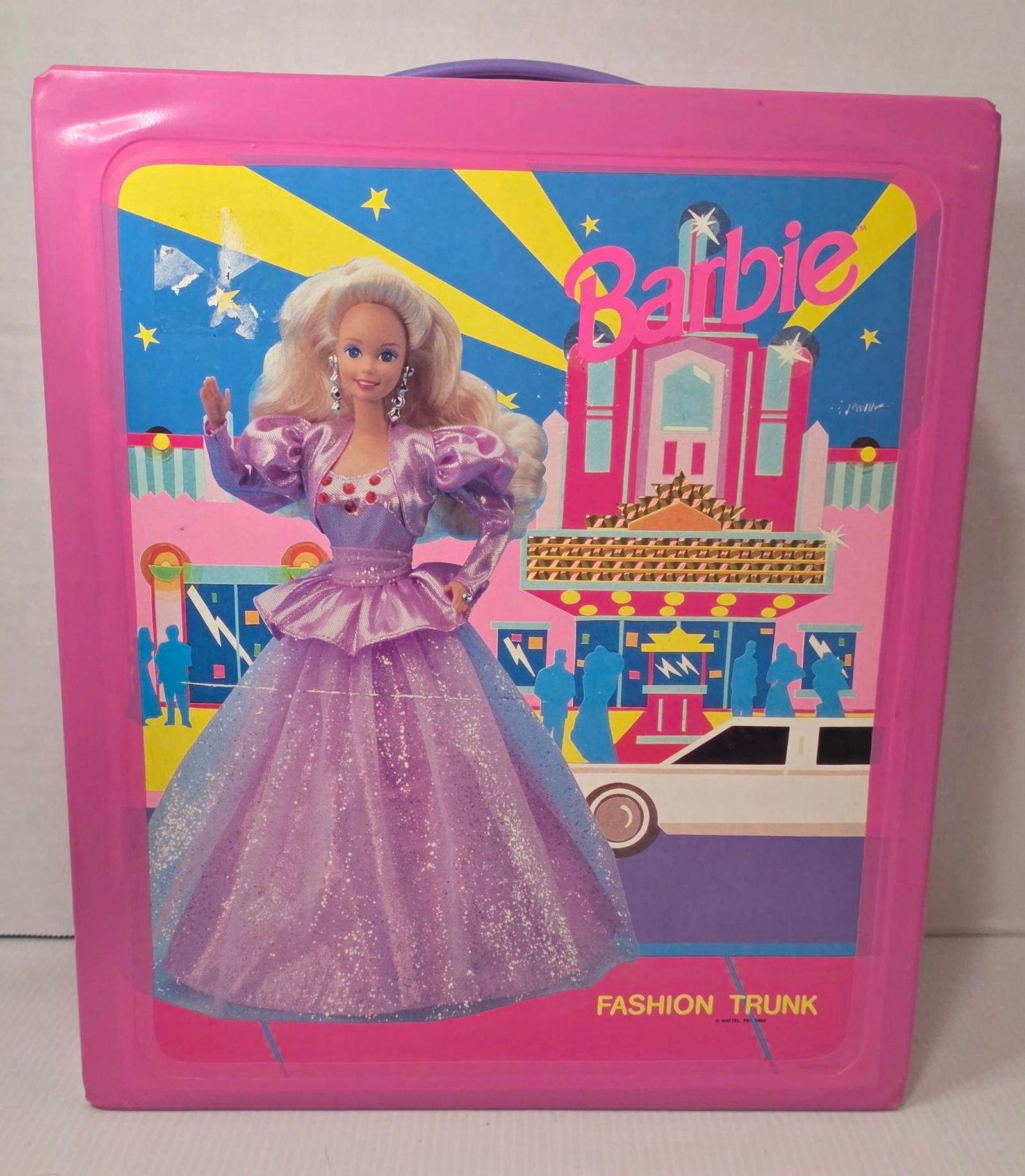 1992 Mattel Barbie Fashion Trunk Pink Vinyl Carrying Case (1 of 13)