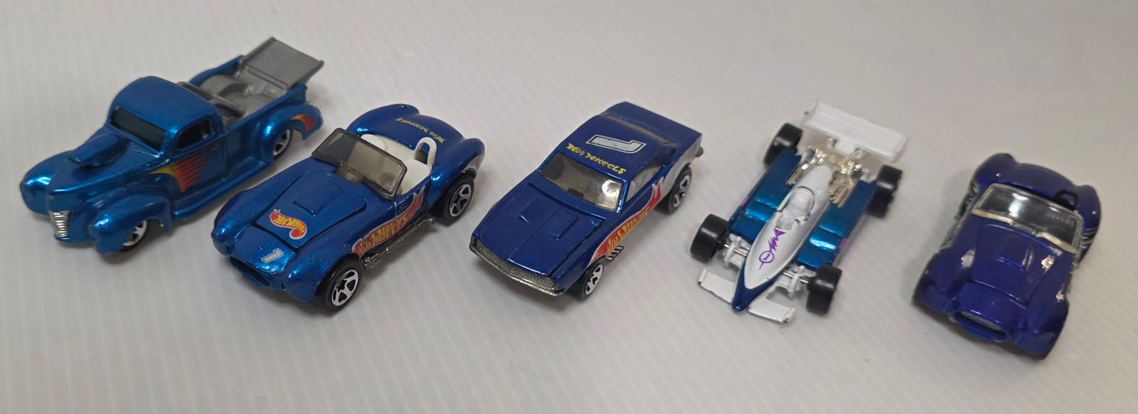 Vintage Hot Wheels Lot of 5 Blue Diecast Cars (Used/Fair) (1 of 11)
