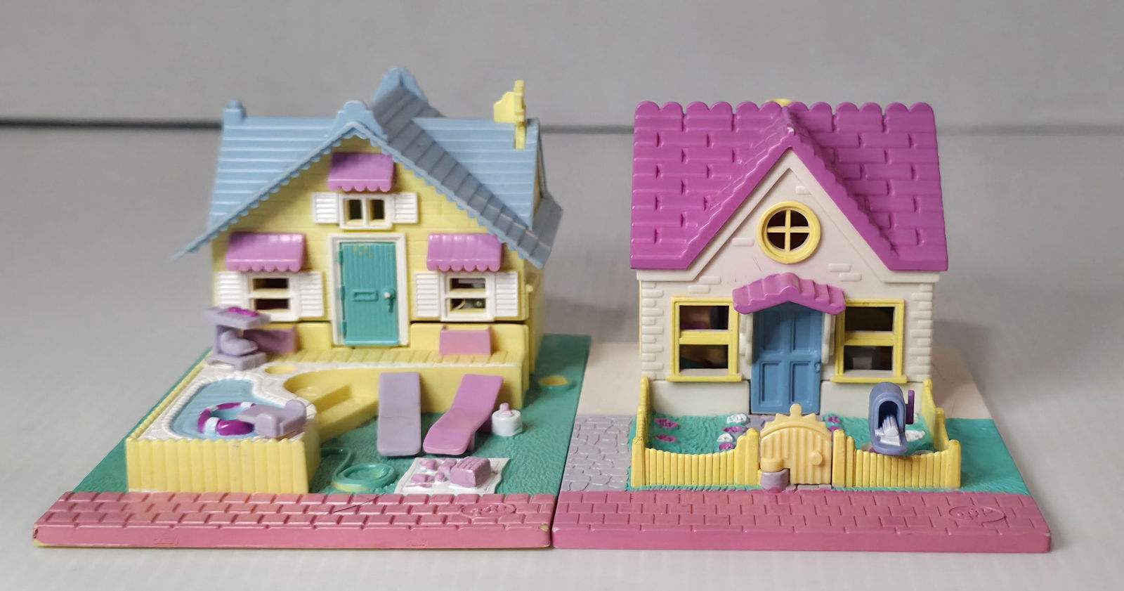 1993 Bluebird Polly Pocket Summer House & Cozy Cottage Playsets Lot of 2 (1 of 8)