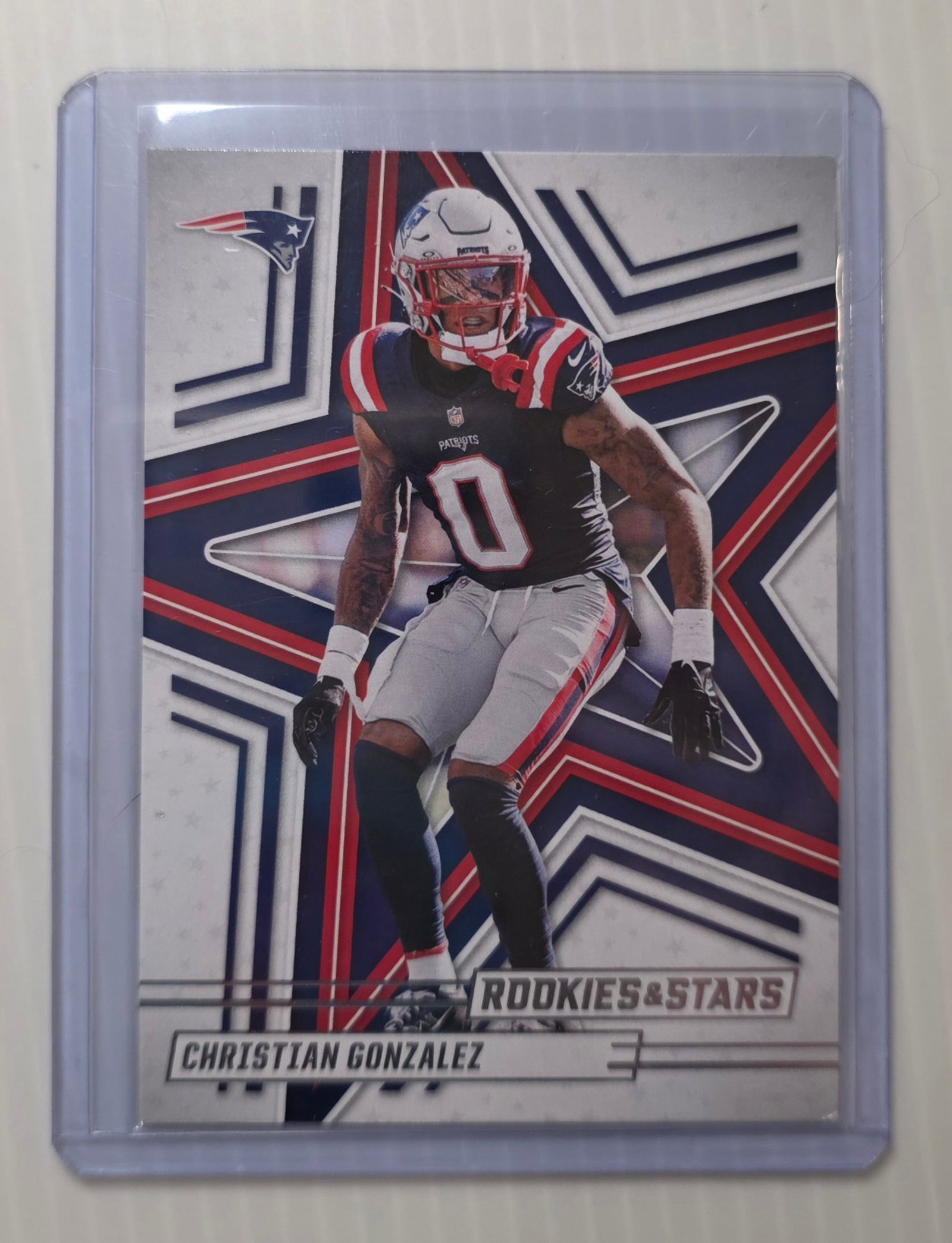 2025 Panini Rookies & Stars Christian Gonzalez #33 Patriots NFL Card (1 of 2)