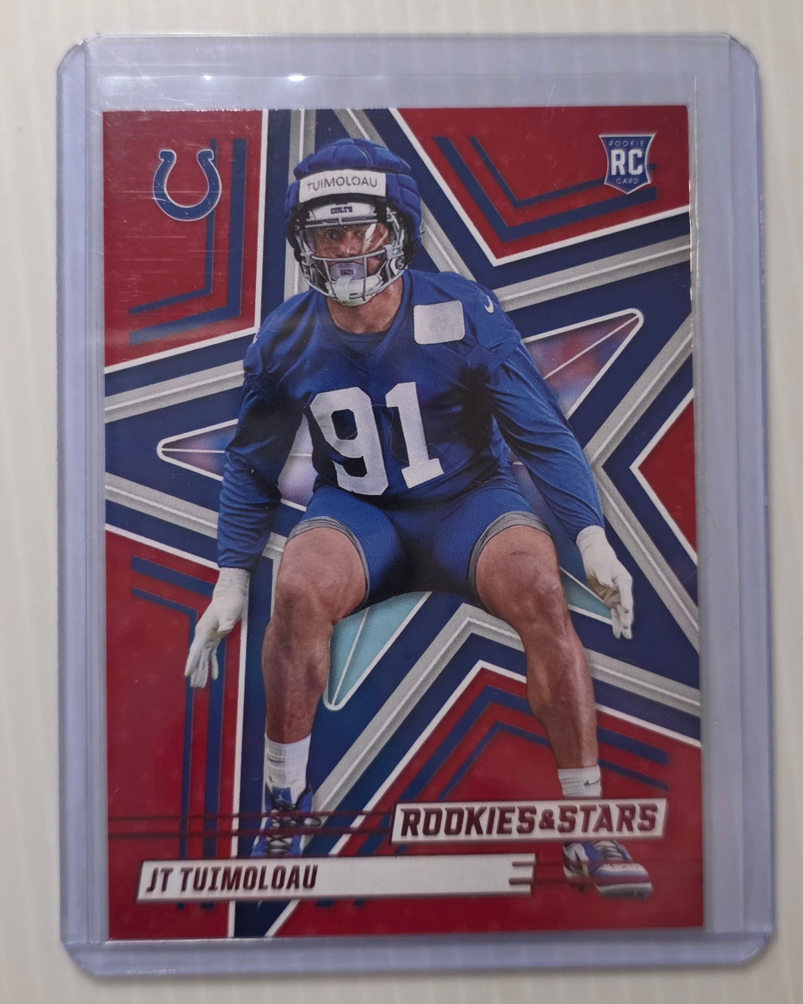 2025 Panini Rookies & Stars JT Tuimoloau RC #147 Indianapolis Colts Rookie NFL Football Card (1 of 3)