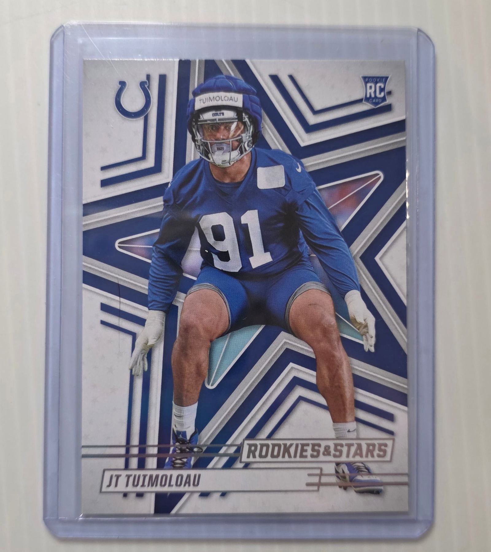 2025 Panini Rookies & Stars JT Tuimoloau RC #147 Indianapolis Colts Rookie NFL Football Card (1 of 3)