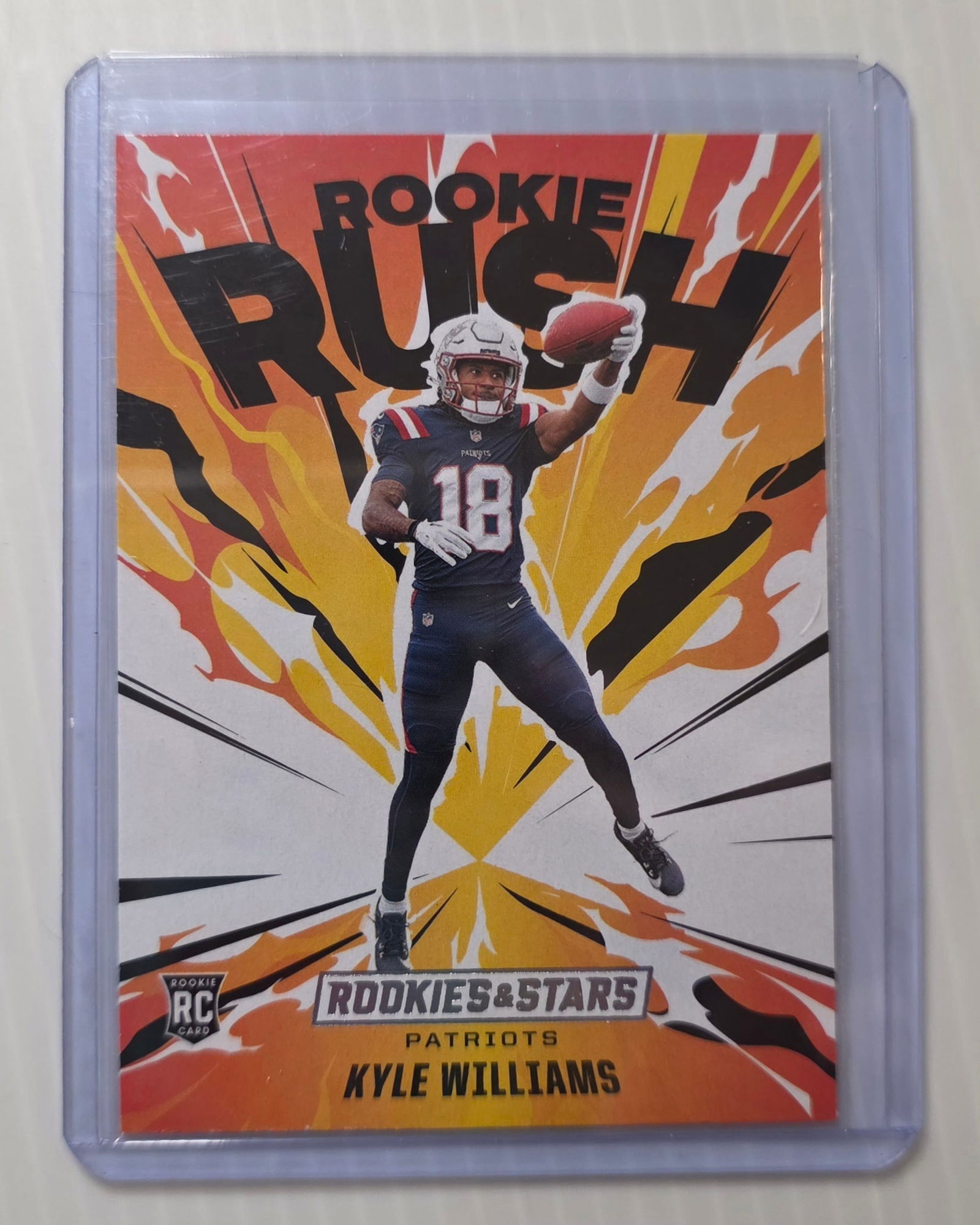 2025 Panini Rookies & Stars Rookie Rush Kyle Williams RC #11 New England Patriots Insert Card (1 of 3)