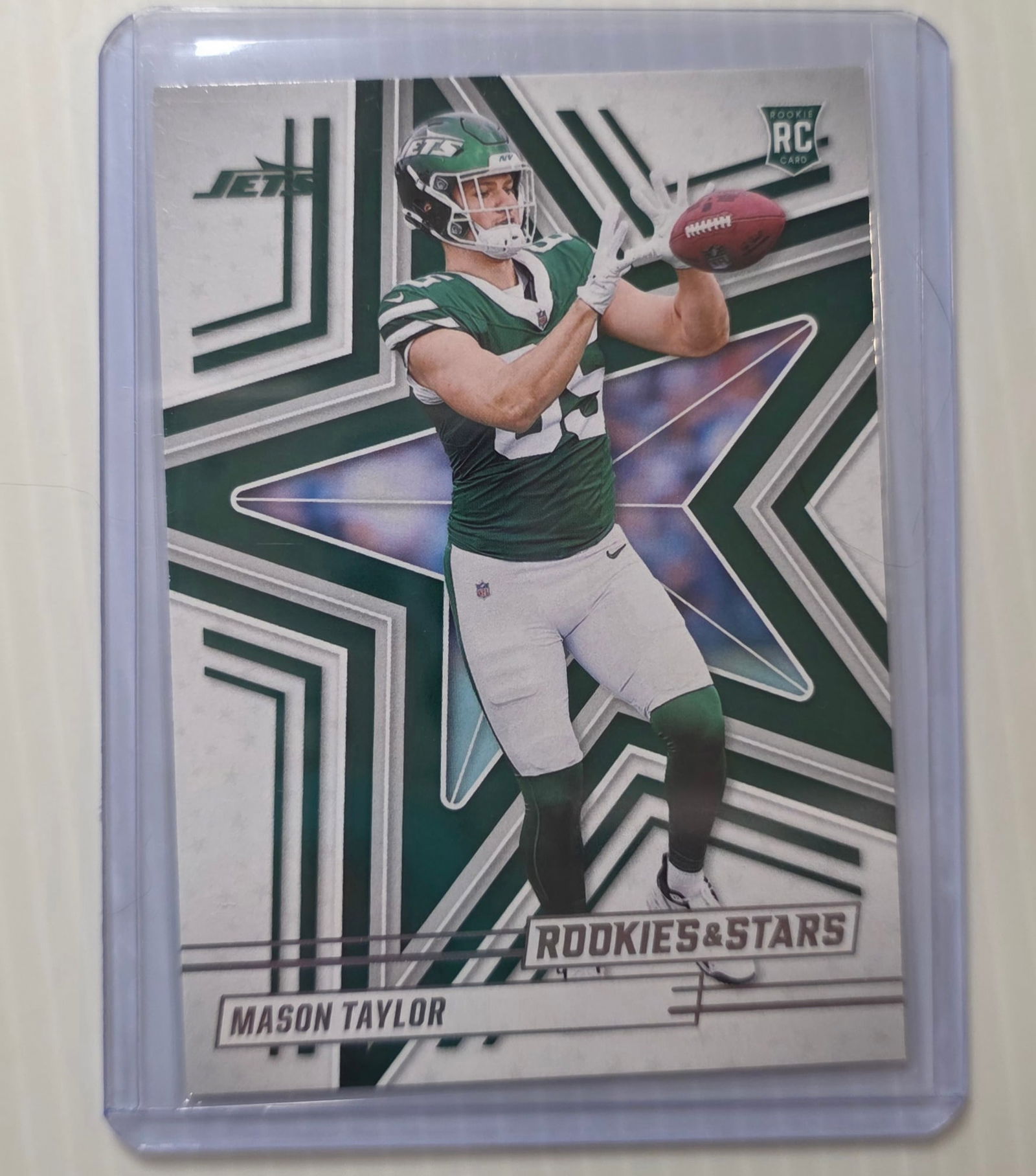 2025 Panini Rookies & Stars Mason Taylor RC #157 New York Jets Rookie NFL Football Card (1 of 3)