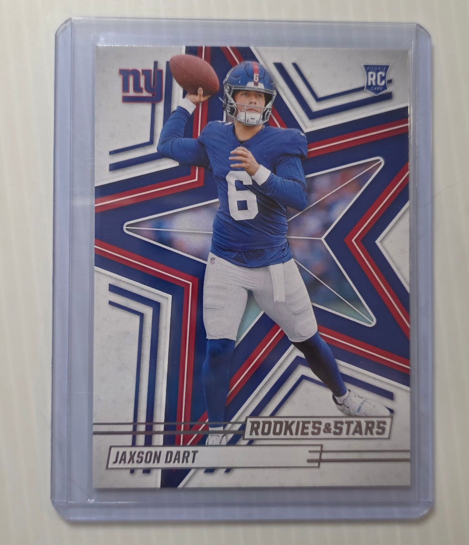 2025 Panini Rookies & Stars Jaxson Dart RC #137 New York Giants Rookie NFL Football Card (1 of 3)
