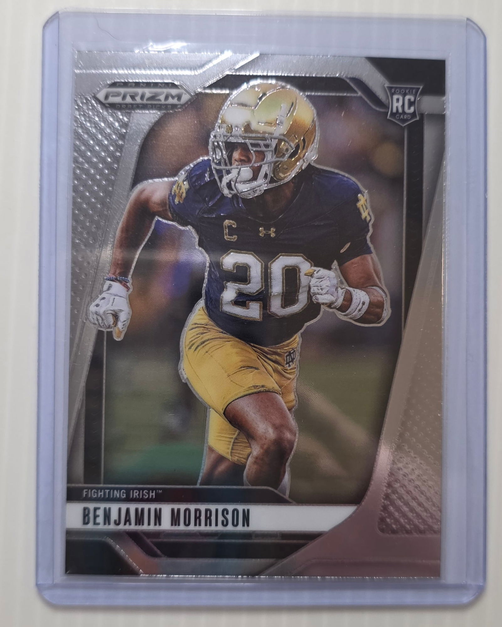 2025 Panini Prizm Draft Picks Benjamin Morrison RC #75 Notre Dame Fighting Irish Rookie Card (1 of 3)