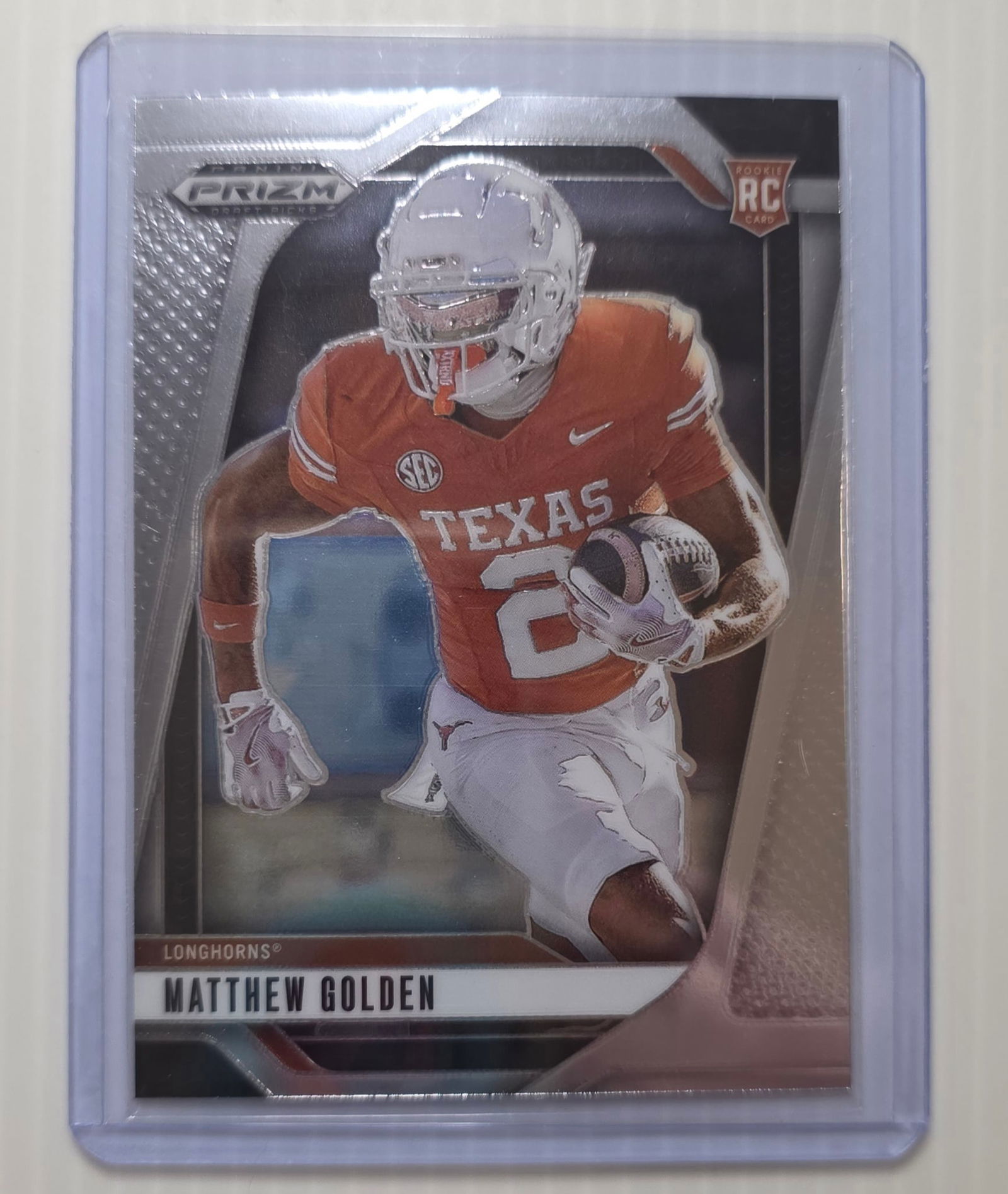 2025 Panini Prizm Draft Picks Matthew Golden RC #130 Texas Longhorns Rookie Football Card (1 of 3)