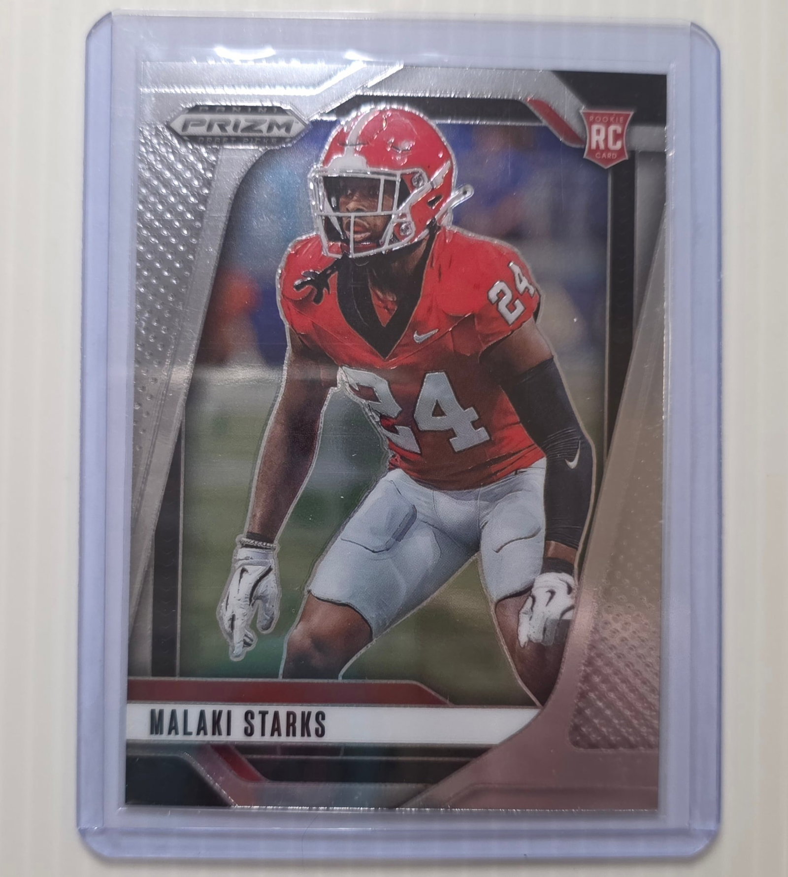 2025 Panini Prizm Draft Picks Malaki Starks RC #32 Georgia Bulldogs Rookie Football Card (1 of 3)