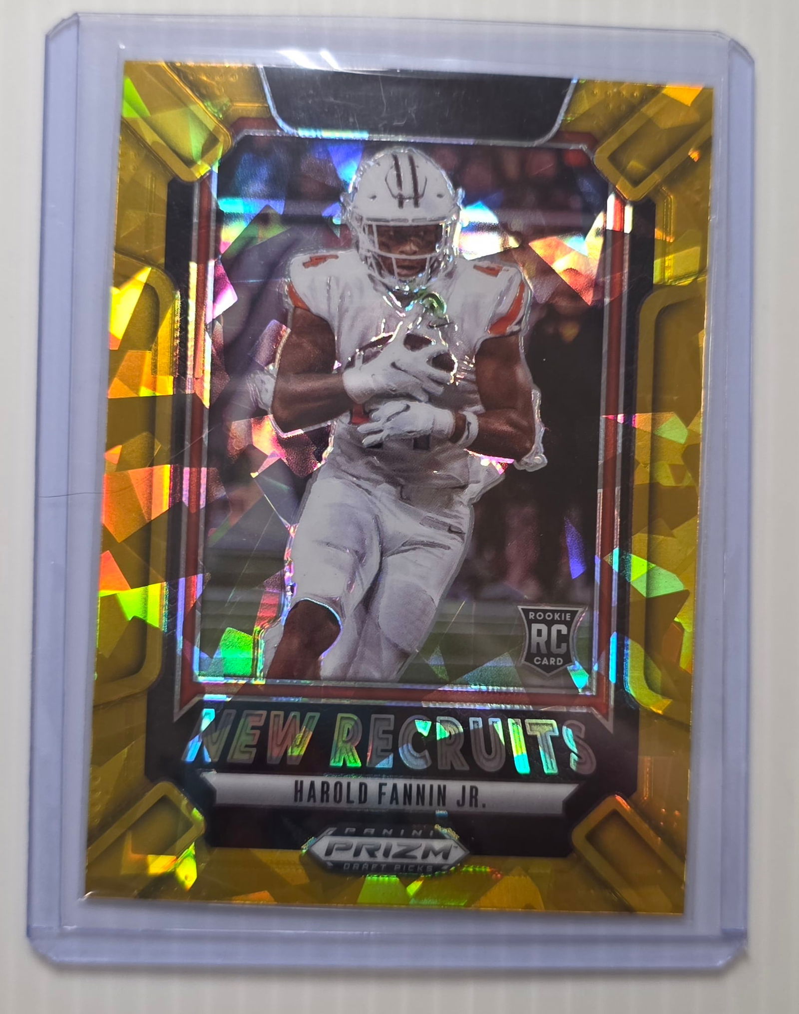 2025 Panini Prizm Draft Picks Harold Fannin Jr New Recruits Gold Prizm RC Rookie Card (1 of 3)