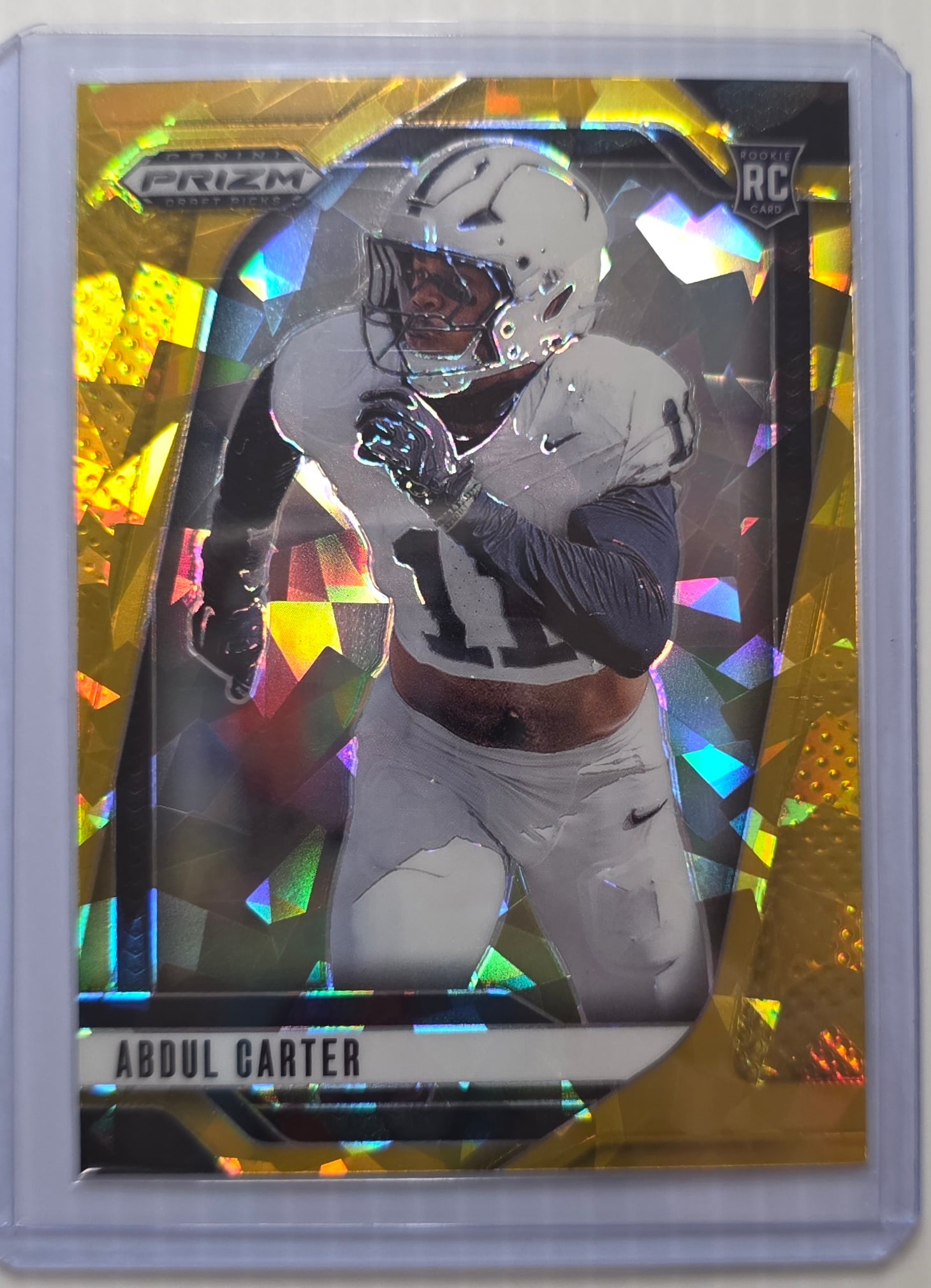 2025 Panini Prizm Draft Picks Abdul Carter Gold Prizm RC Penn State Nittany Lions Rookie Card (1 of 3)