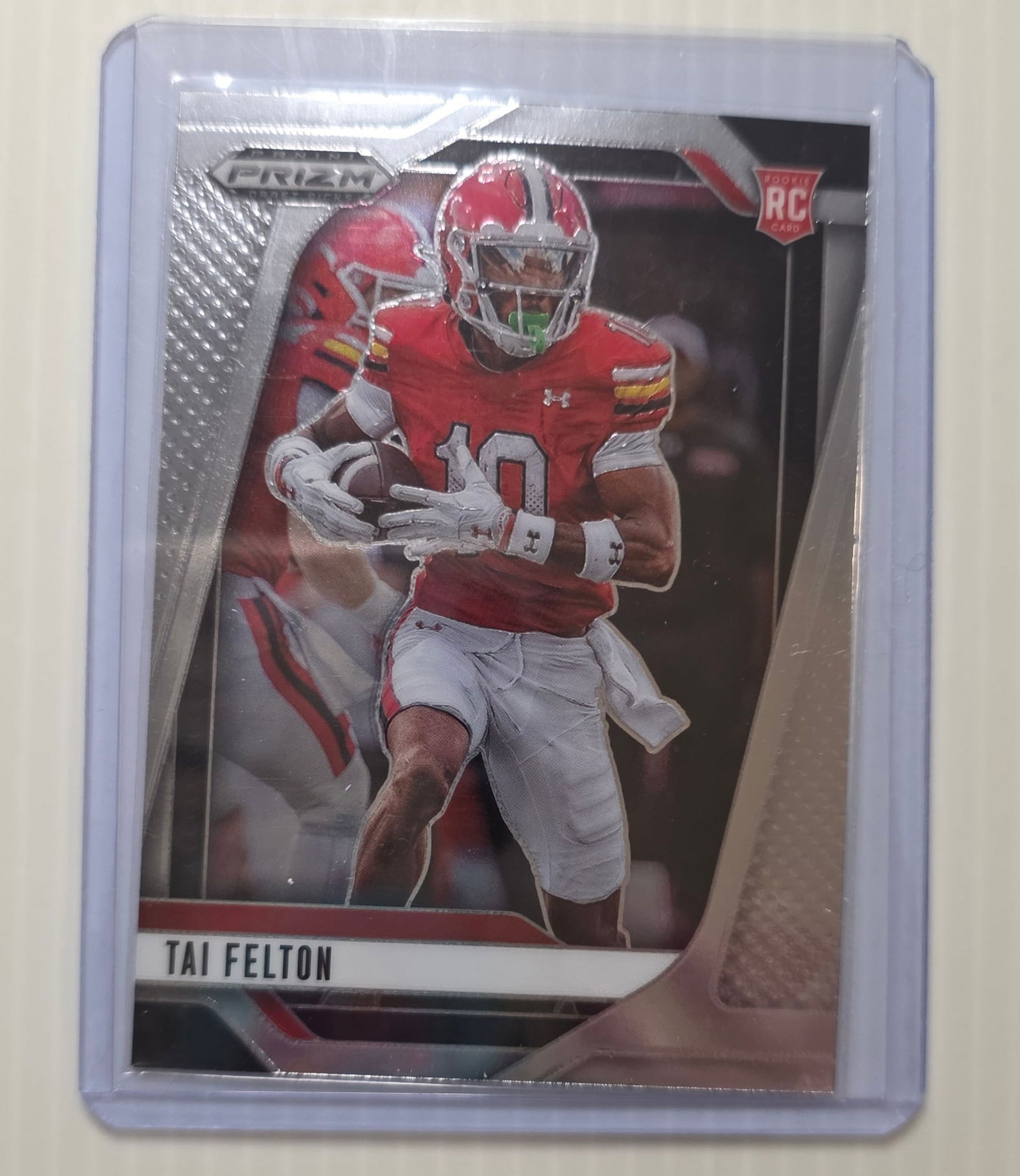 2025 Panini Prizm Draft Picks Tai Felton Silver Prizm RC Rookie Card Maryland Terrapins (1 of 3)