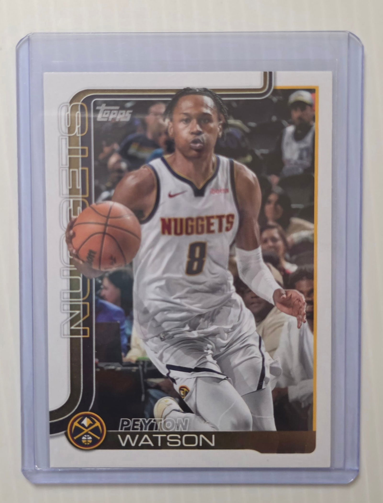 2025 Topps Flagship Peyton Watson #106 Denver Nuggets NBA Basketball Card (1 of 3)