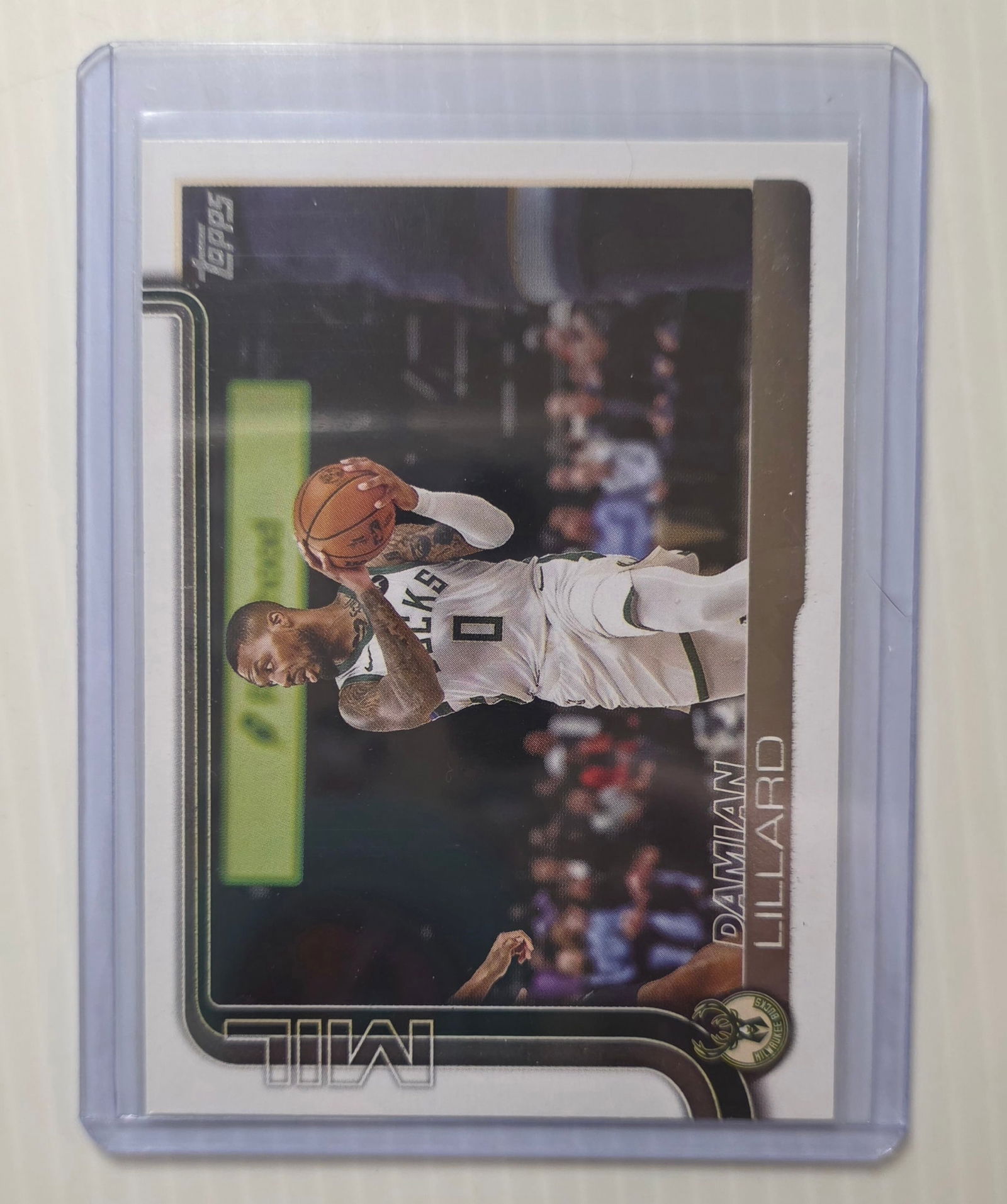 2025 Topps Flagship Damian Lillard #55 Milwaukee Bucks NBA Basketball Card (1 of 3)
