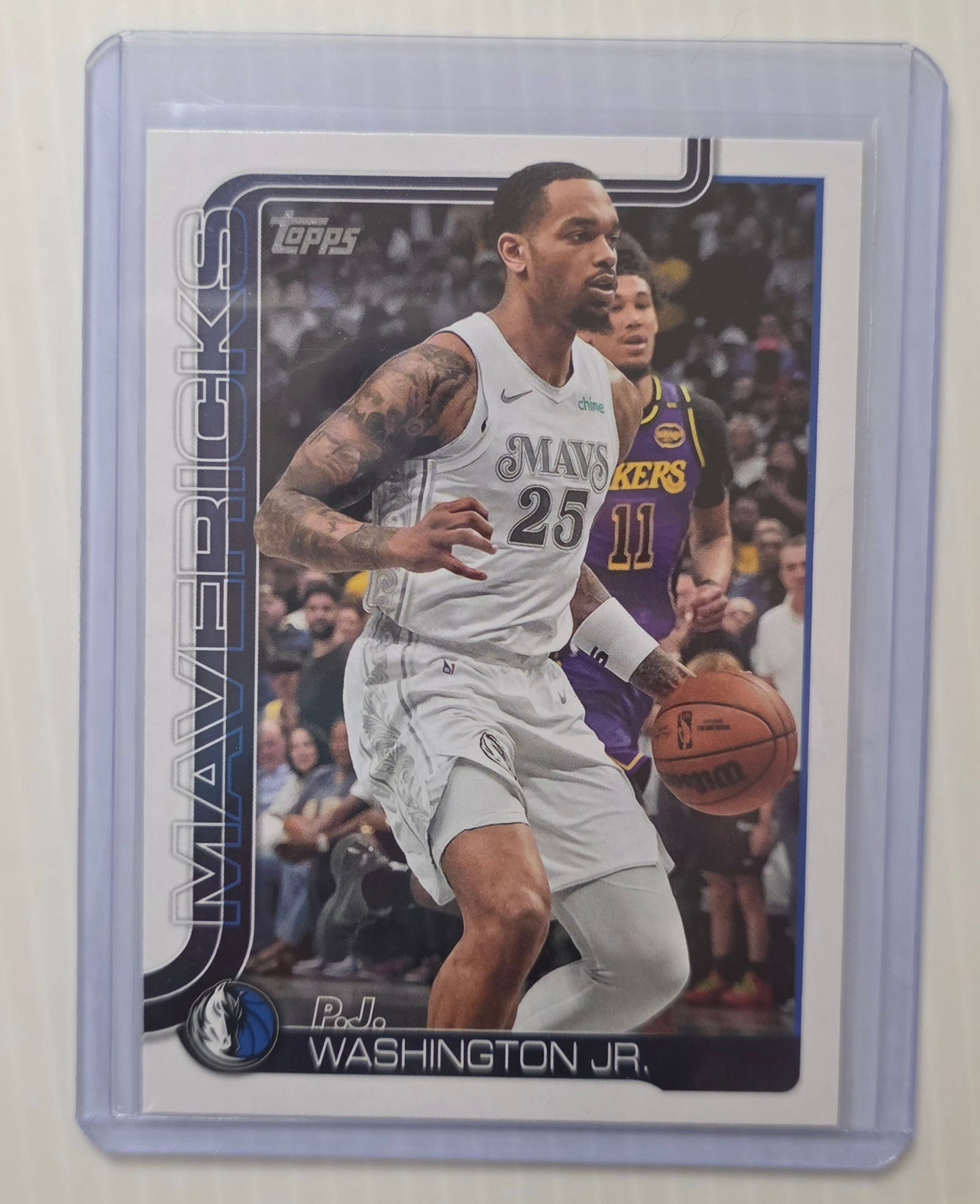 2025 Topps Flagship P.J. Washington Jr. #173 Dallas Mavericks NBA Basketball Card (1 of 3)
