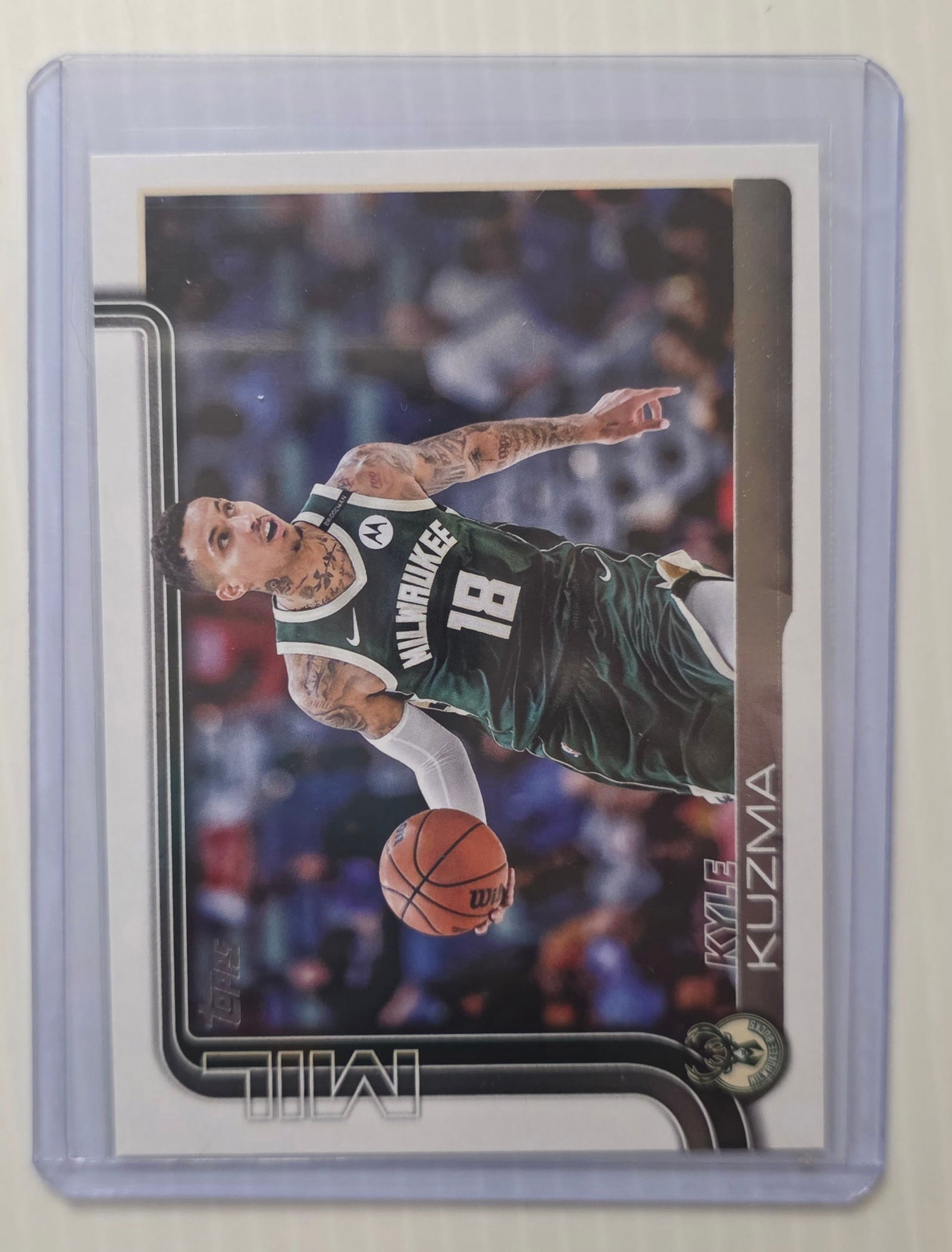 2025 Topps Flagship Kyle Kuzma #56 Milwaukee Bucks NBA Basketball Card (1 of 3)