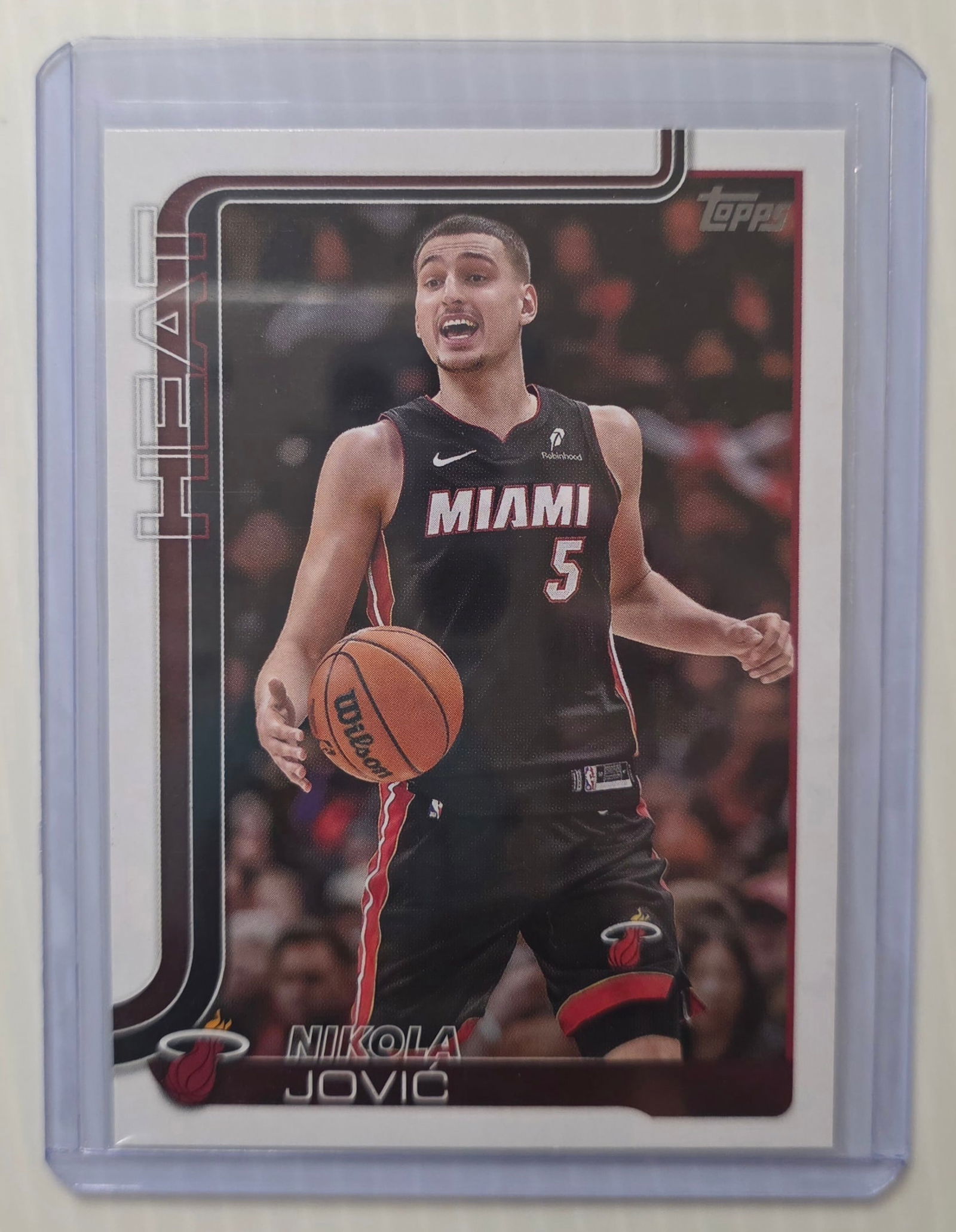 2025 Topps Flagship Nikola Jovi? #76 Miami Heat NBA Basketball Card (1 of 3)
