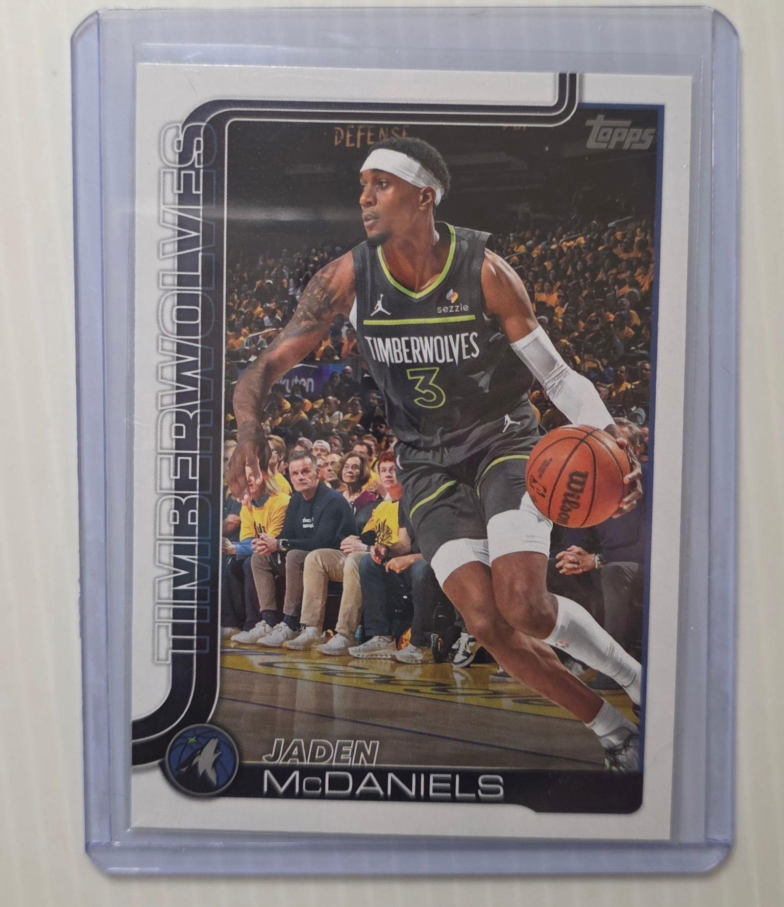 2025 Topps Flagship Jaden McDaniels #248 Minnesota Timberwolves NBA Basketball Card (1 of 3)