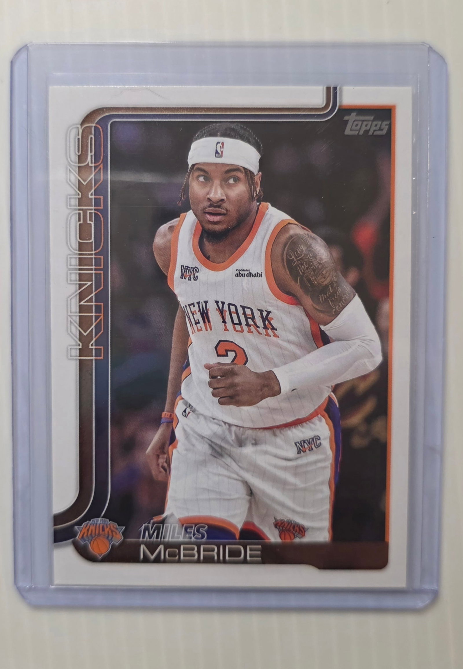 2025 Topps Flagship Miles McBride #17 New York Knicks NBA Basketball Card (1 of 3)